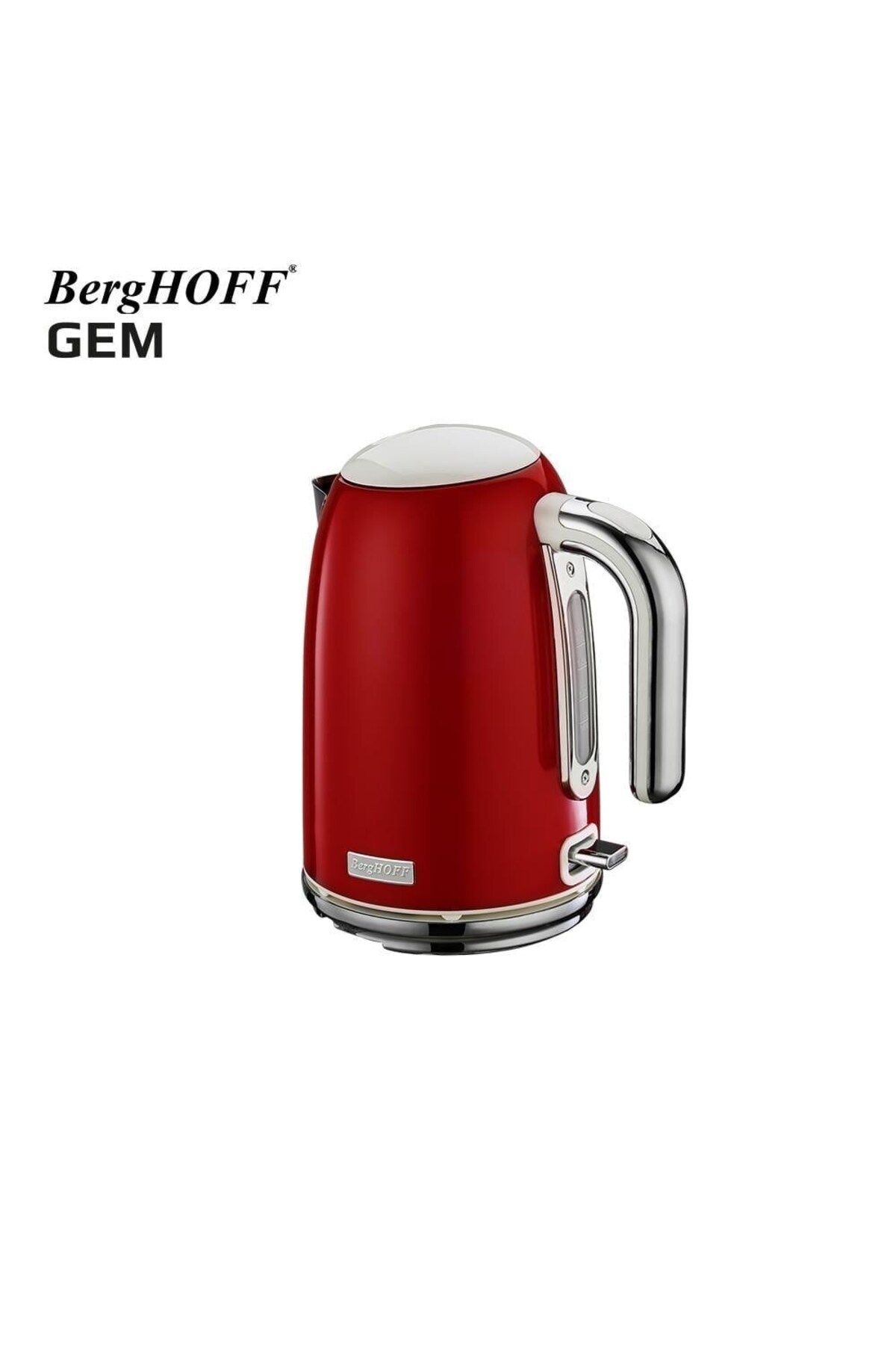 Berghoff-Gem Retro Red Filter Coffee Maker + 1.7 Lt Retro Kettle Water Heater 2