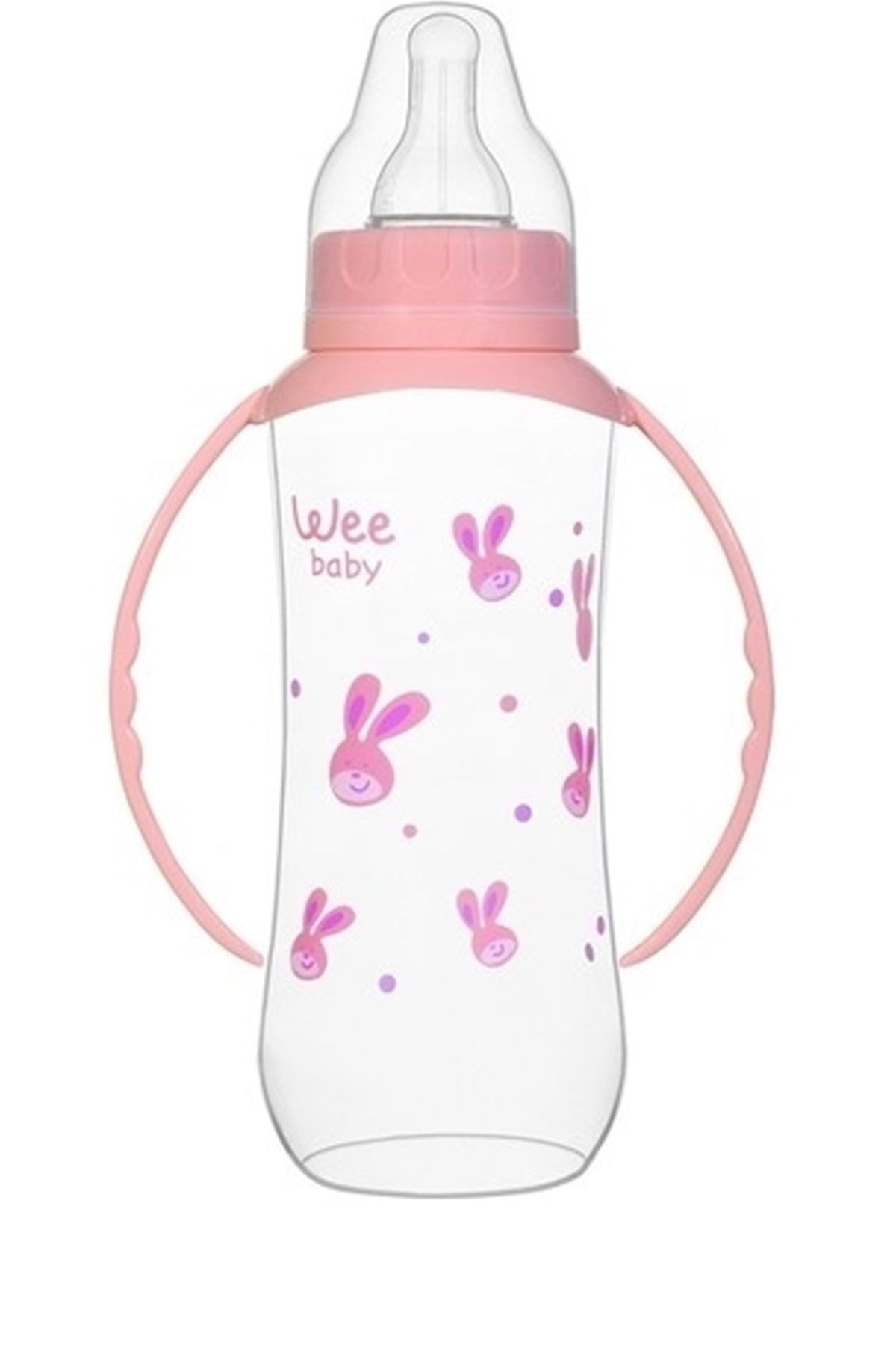 Wee Baby P.P Kulplu Biberon 270ML (Kod:745) - Pembe