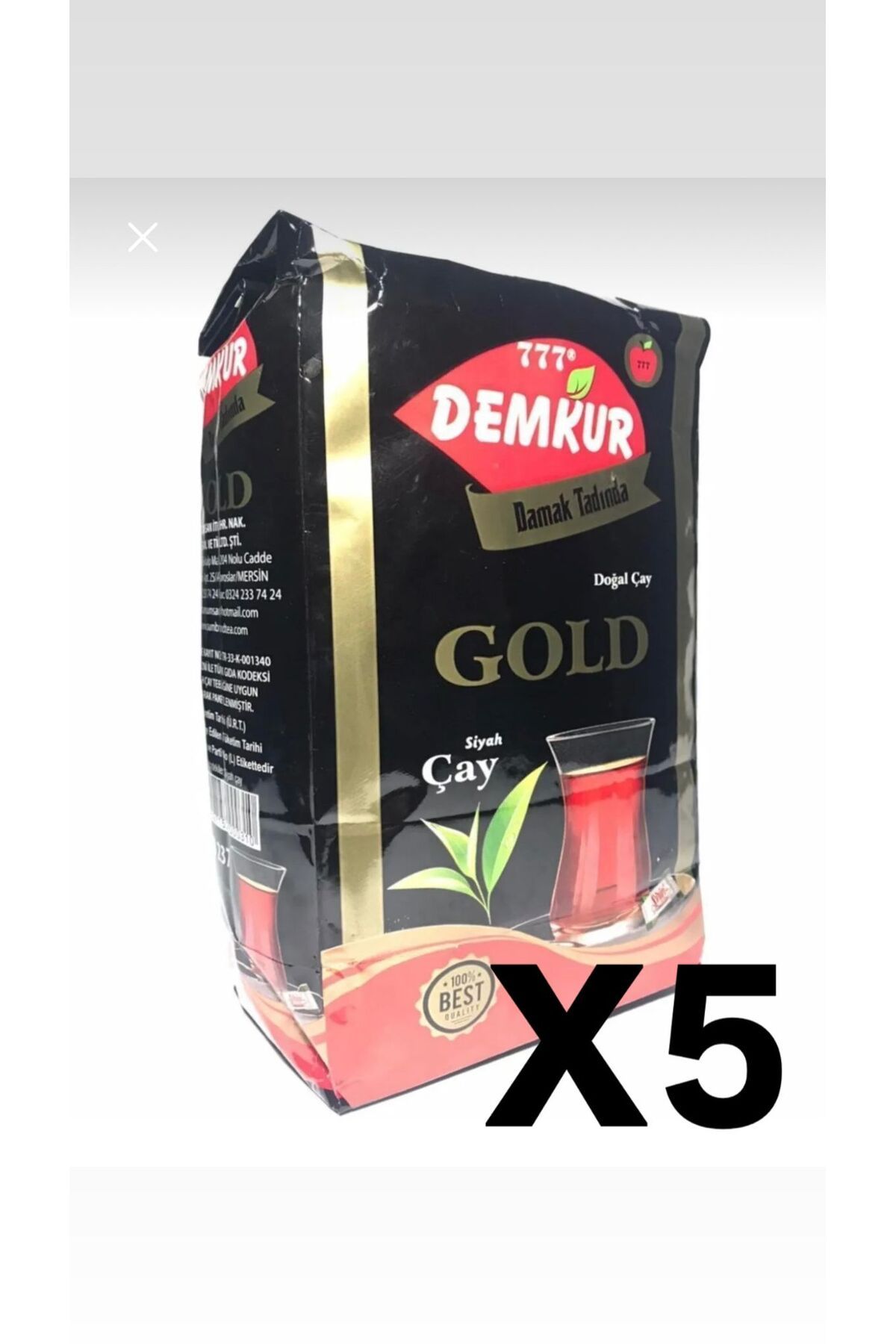 Demkur Rize Gold Çay 1000 gr X 5 Adet