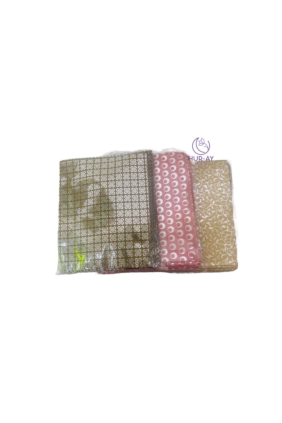HUR-AY PACK 14x17 Cm - 50 Buc. - Pachet Cadou Cu Bandă De Dimensiuni Mici - Metalizat Adeziv Cu Bandă - One Size
