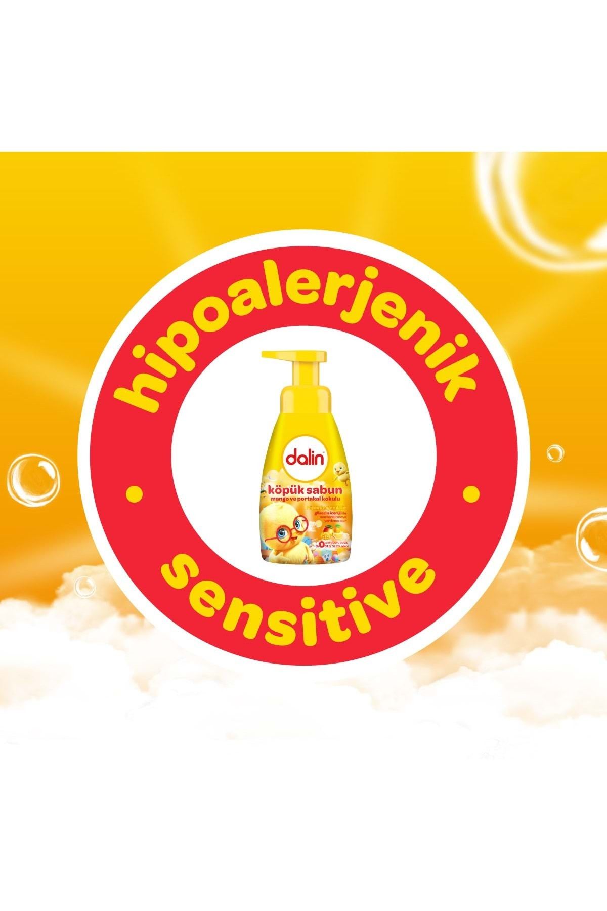 Dalin-Foam Soap 200ml for Your Children with Mango and Orange Scent (Set of 3) 4
