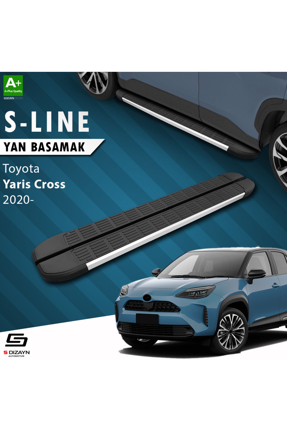 Life Tuning S-Dizayn Toyota Yaris Cross S-Line Aluminyum Yan Basamak 173 Cm 2020 Üzeri A+ Kalite