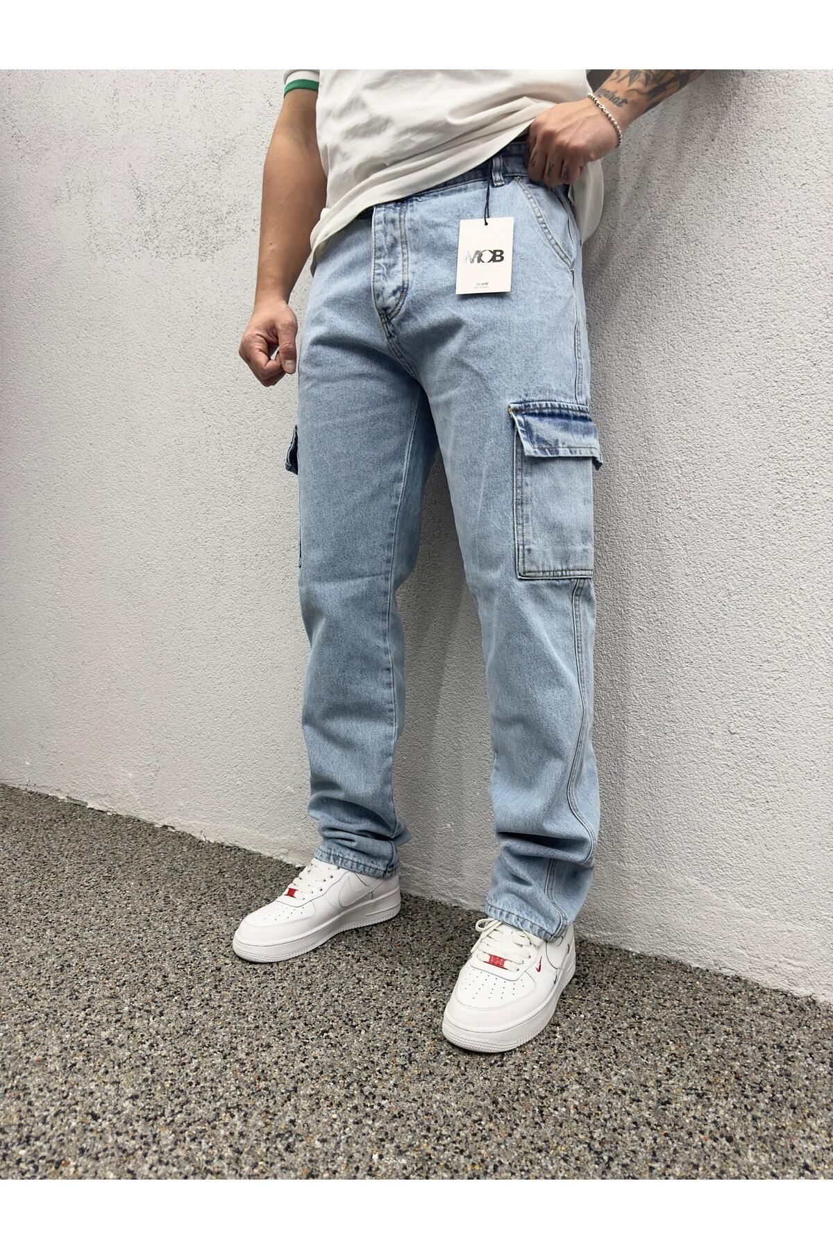 موب ICE BLUE CARGO BAGGY