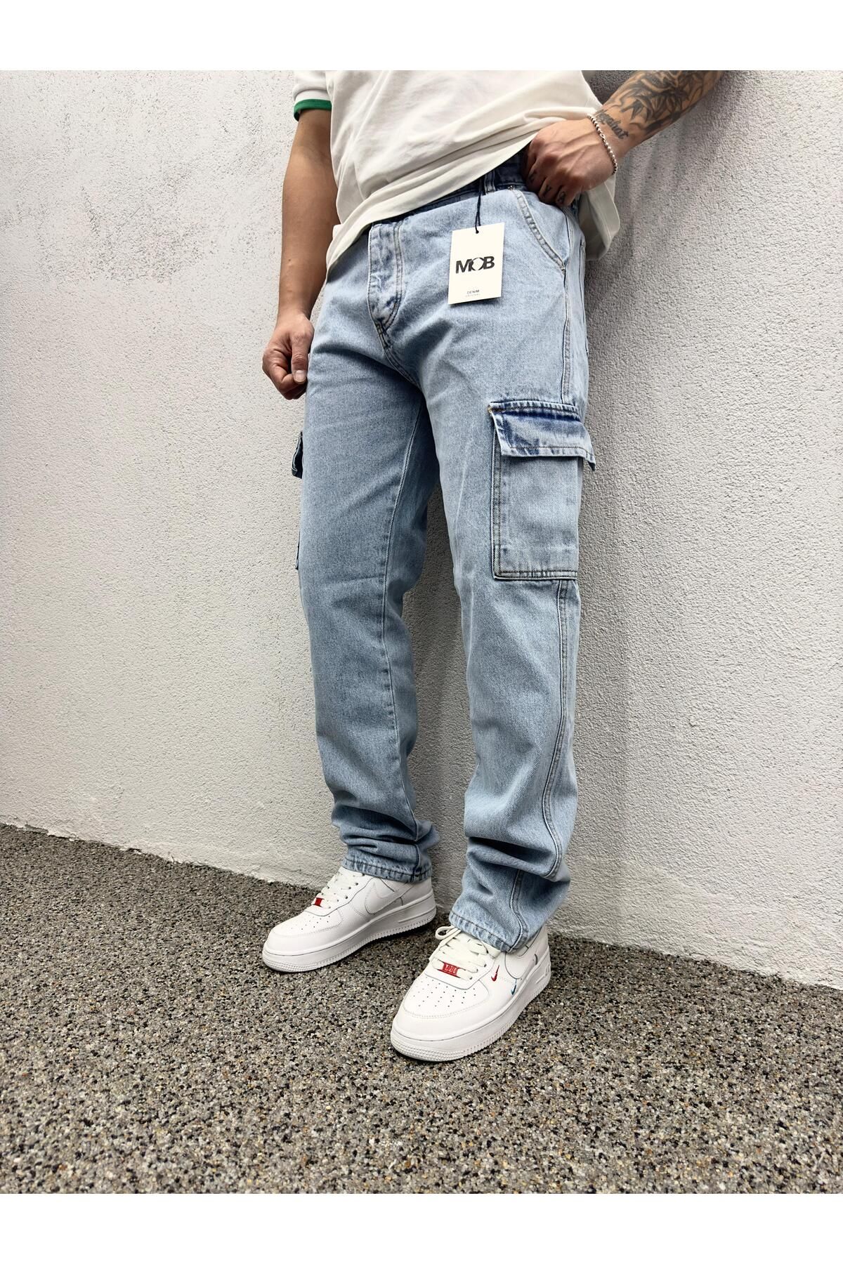 موب ICE BLUE CARGO BAGGY