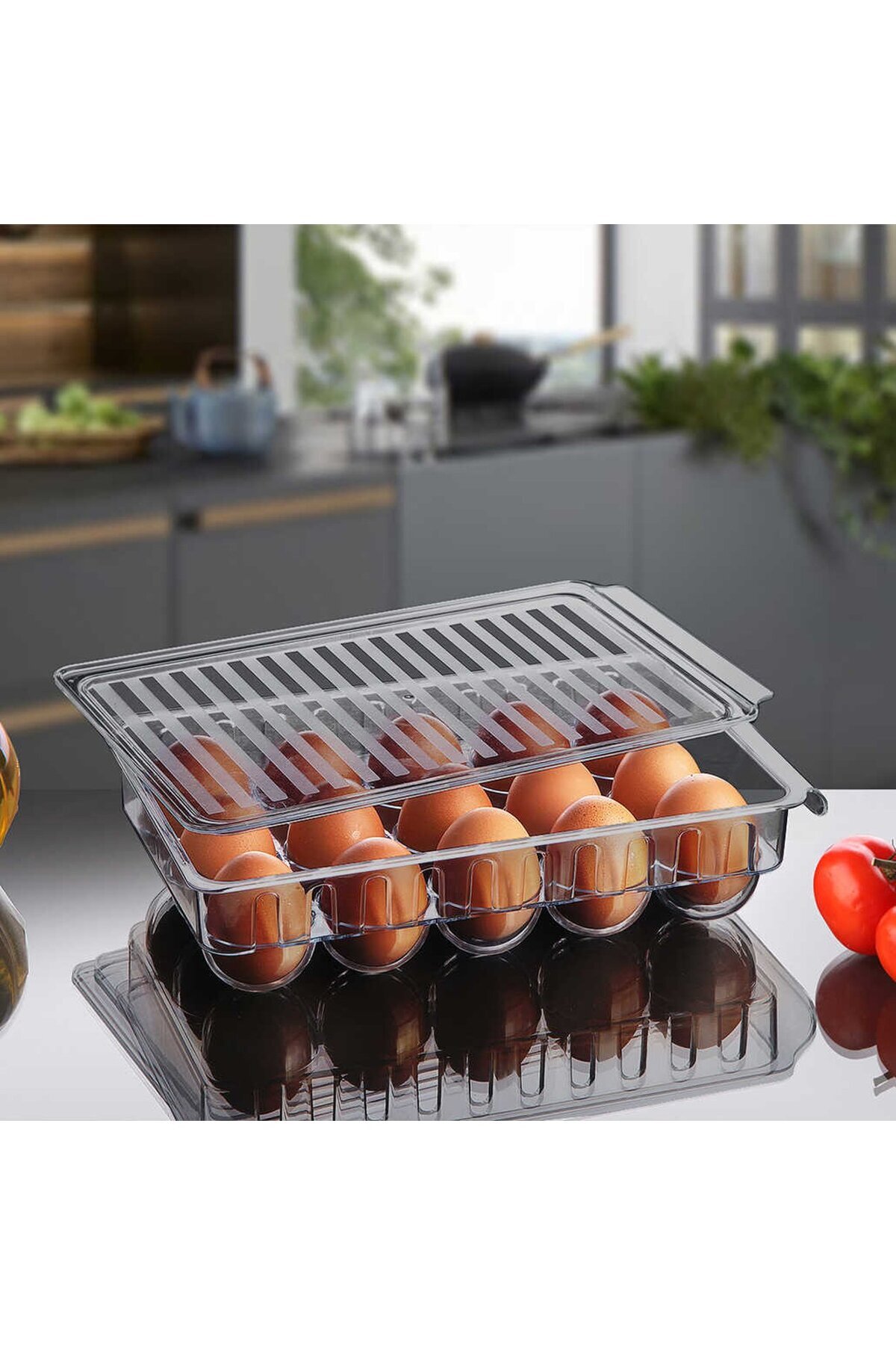Ethab Ticaret-Cenoa F-222 - 15 Egg Storage Containers, Mica Crystal 2
