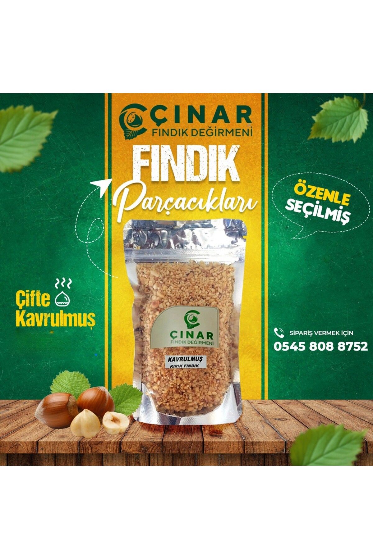 Çınar KAVRULMUŞ KIRIK FINDIK 350 GR