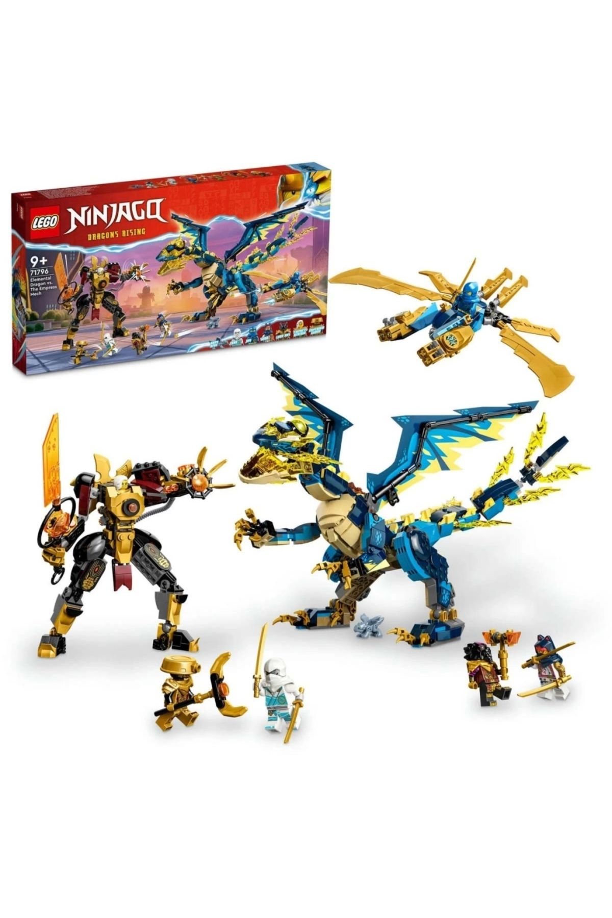 KdrElektronik Çocuk NINJAGO Element Ejderhası İmparatoriçe Robotuna Karşı 71796