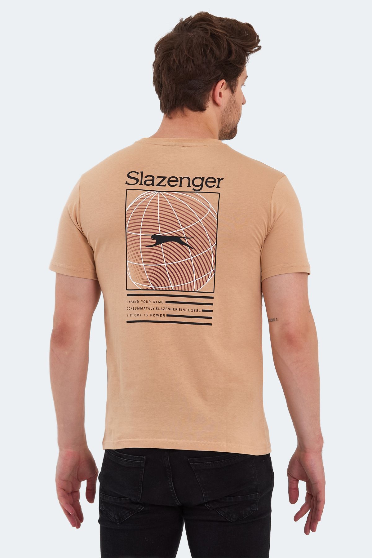 تی شرت مردانه بژ نظرسنجی Slazenger