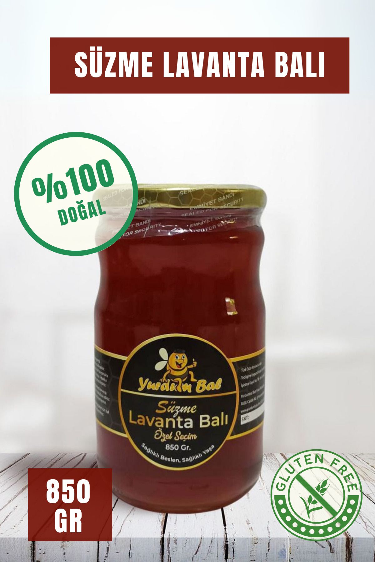 Doğadan İnsana Doğal Süzme Lavanta Balı 850 gr Süzme Lavanta Bal