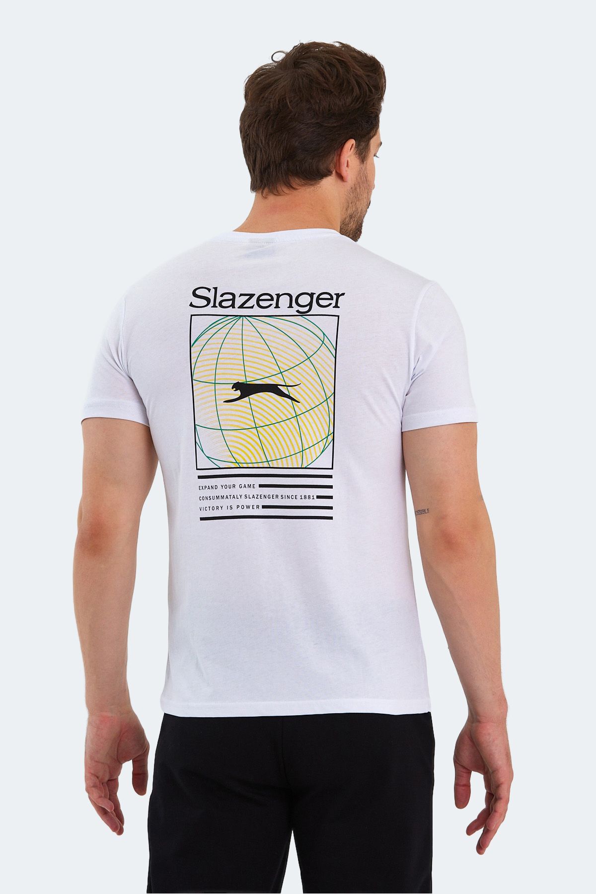 تیشرت مردانه نظرسنجی سفید Slazenger