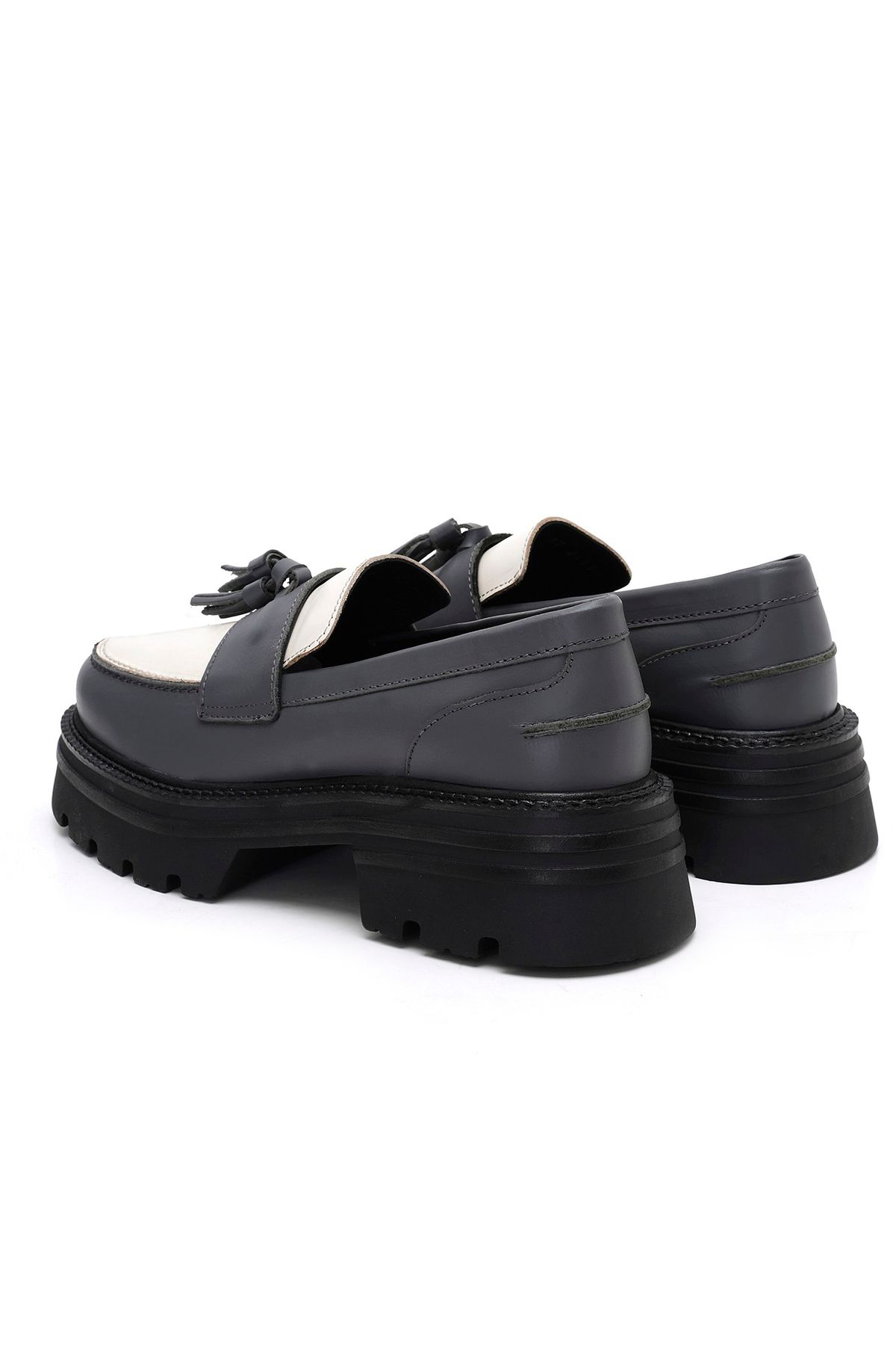 Desa-Γυναικείο Loafer από δέρμα Anthracite 5
