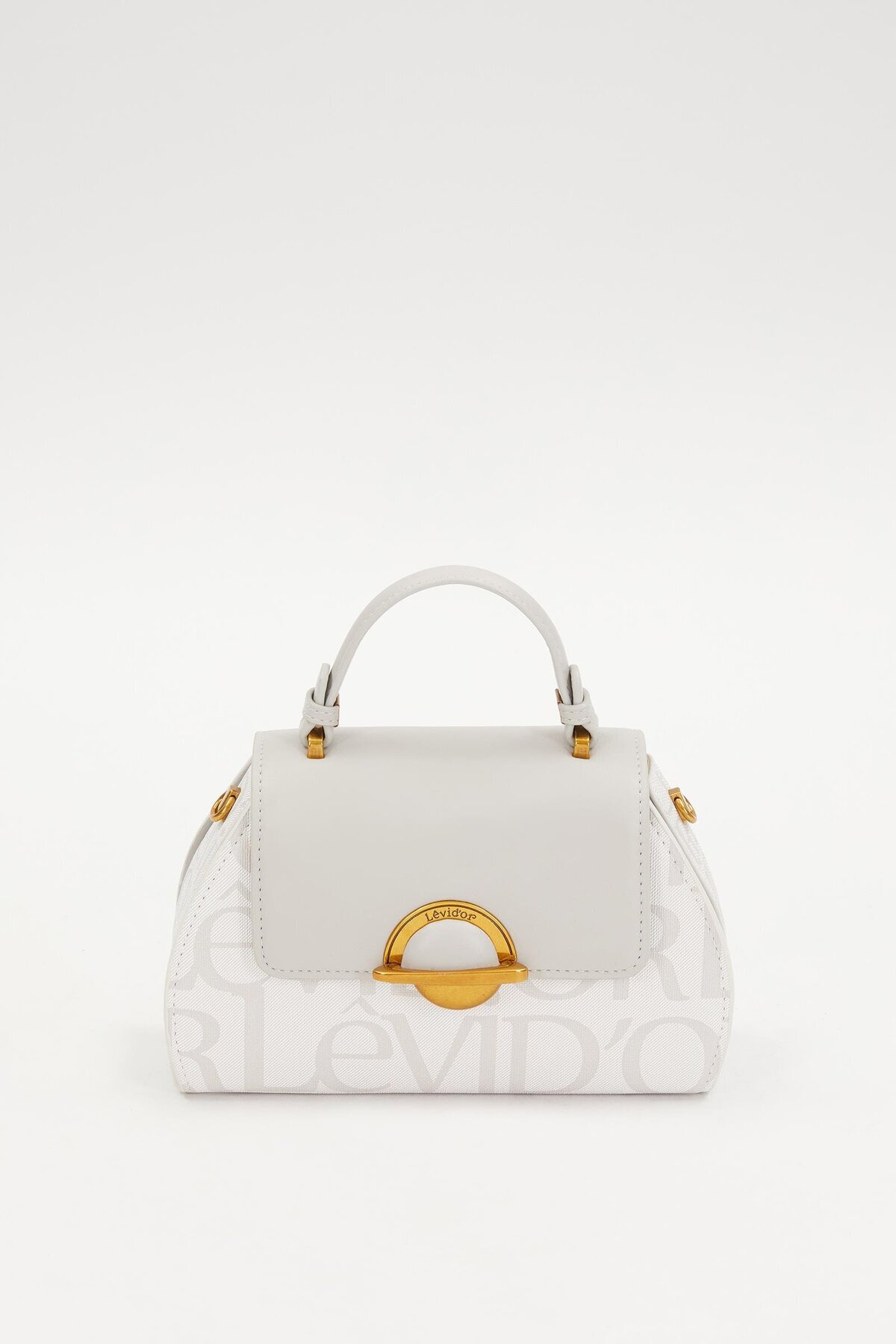 Beyaz Halka Detay El Çantası