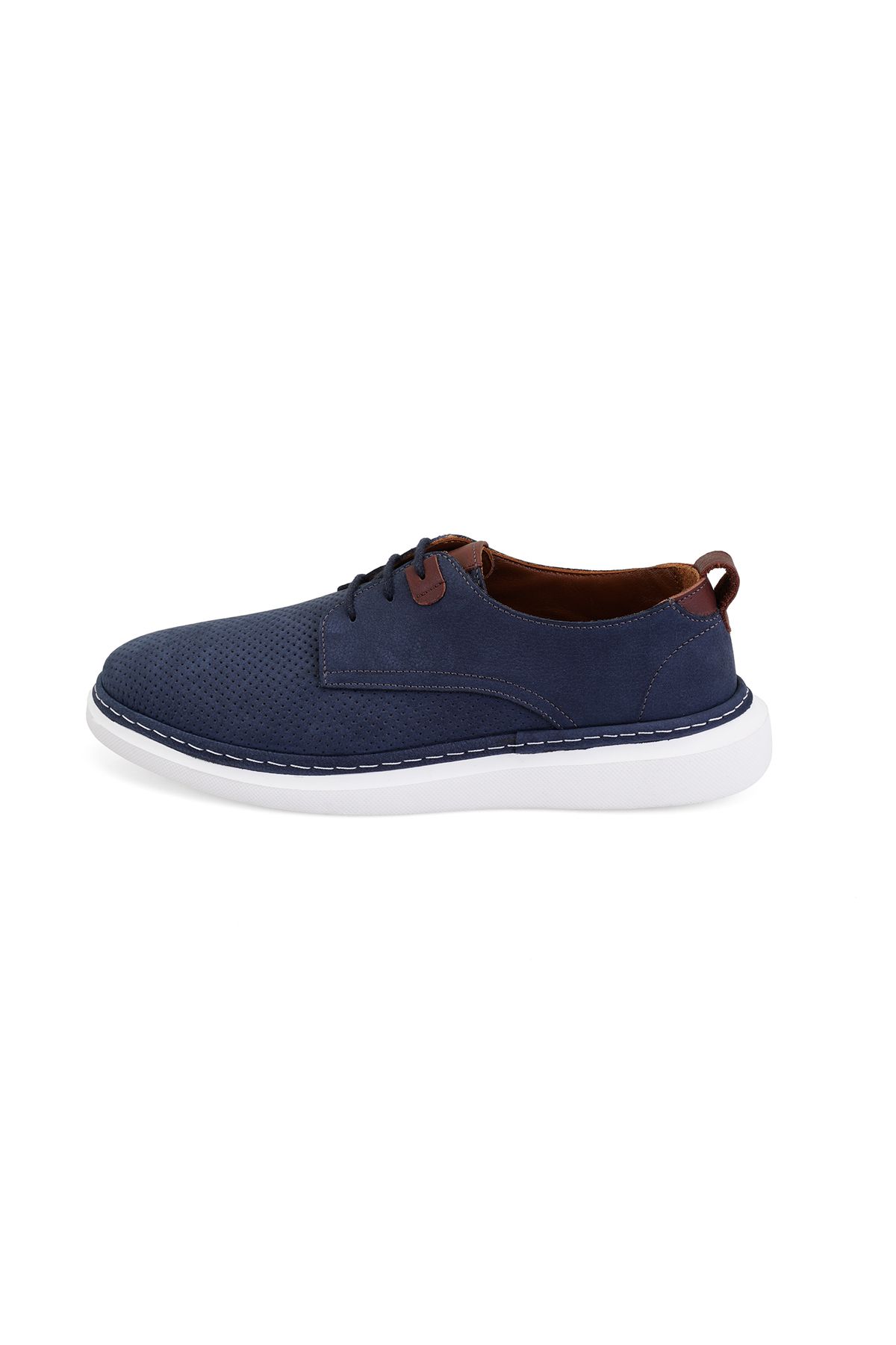 کفش های کژوال آبی مردانه روزانه چرم NAVY Desa