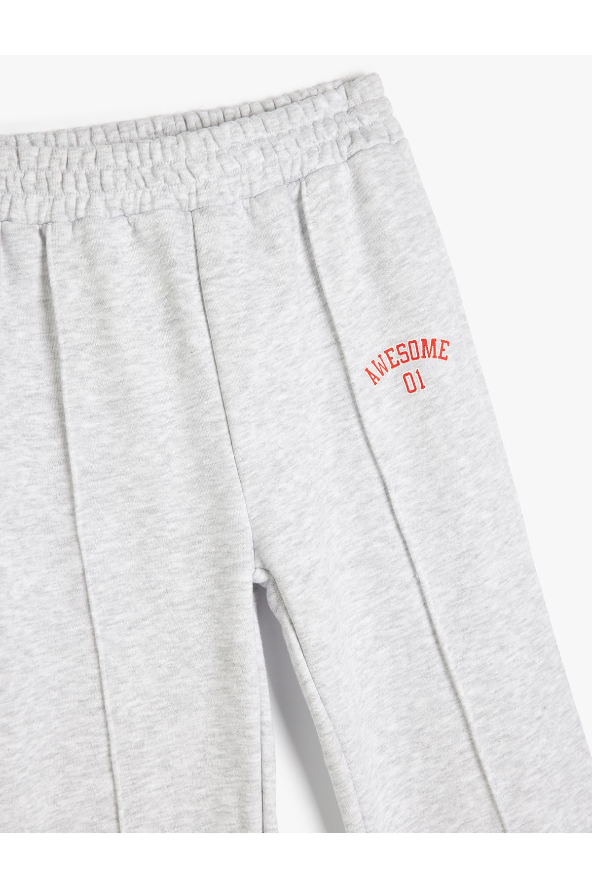 Koton-Drawstring, printed detail, pockets, jogger sweatpants. 3