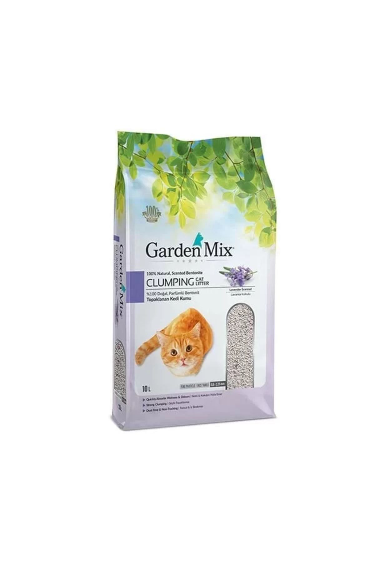 ureticiniz Garden Mix İnce Taneli Lavanta Kokulu Kedi Kumu 10 Lt