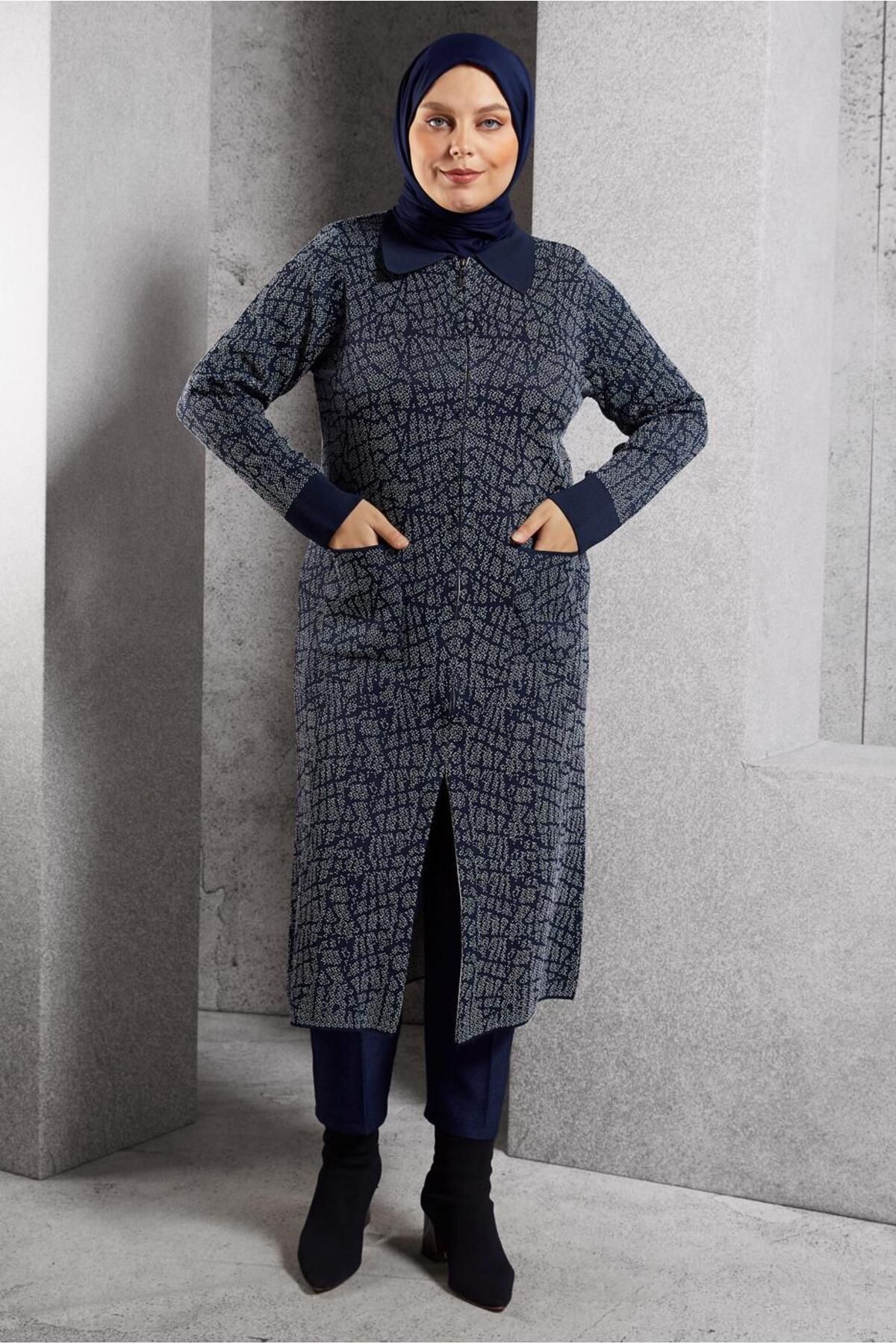 ژاکت بافتنی طرح دار Alvina