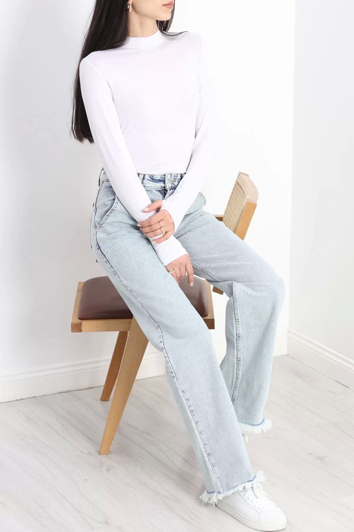 MrsQuenn-Ice Blue Palazzo Jeans - Tassels on the Leg, 19490.1900 2