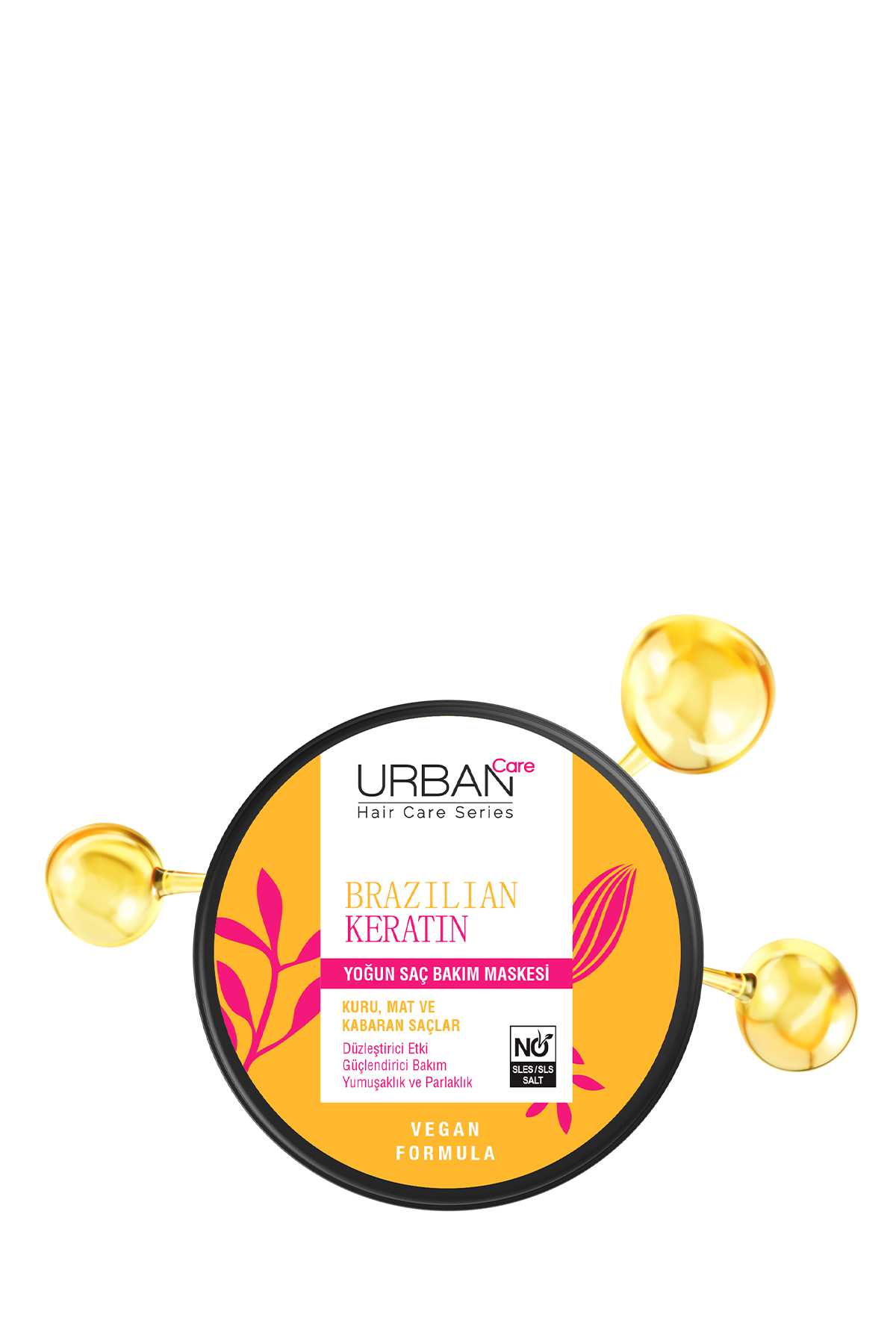 Brezilya Keratin Düzleştirici Etkili Yoğun Saç Bakım Maskesi-230 ml-vegan — 8680690720185 — تصویر 4 از 7