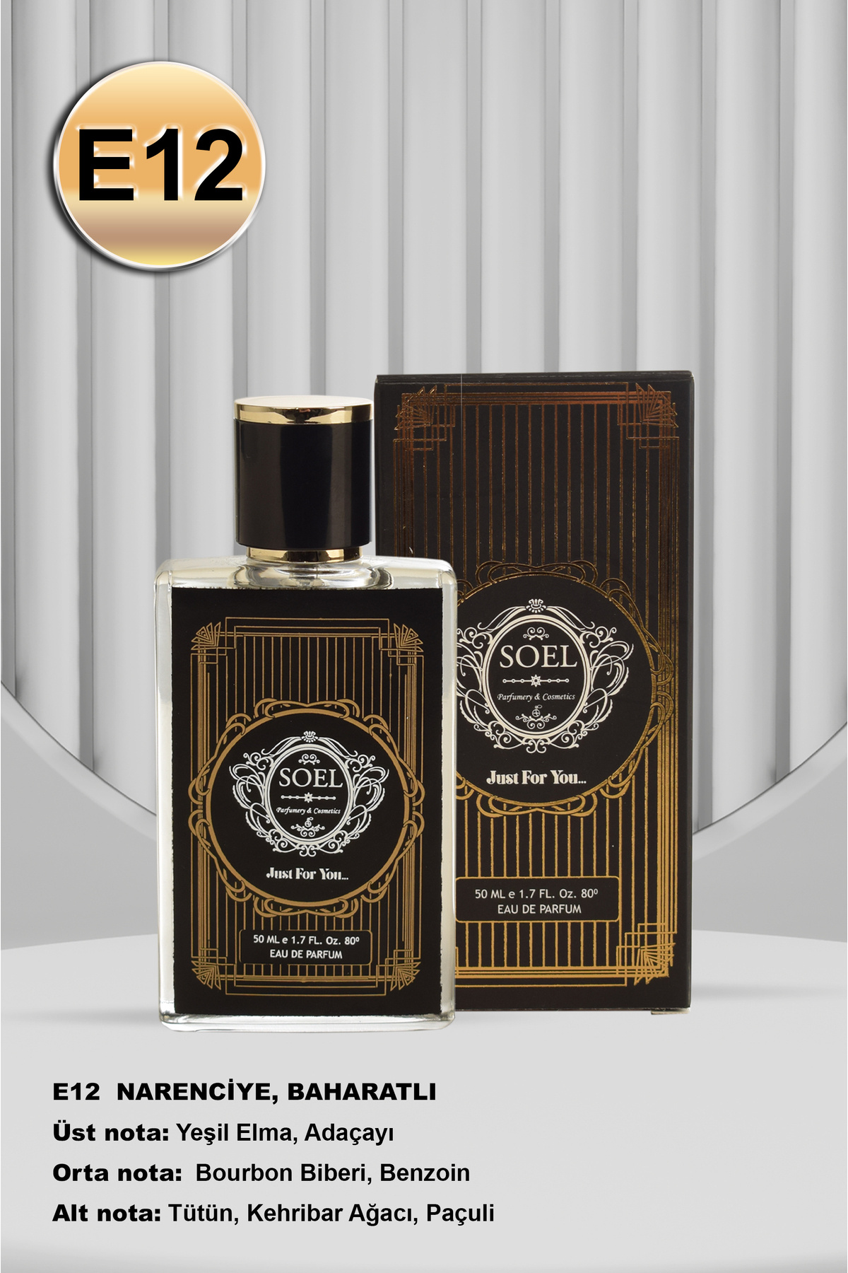 سول پارفوم عطر مردانه Soel E12 50 ml Edp