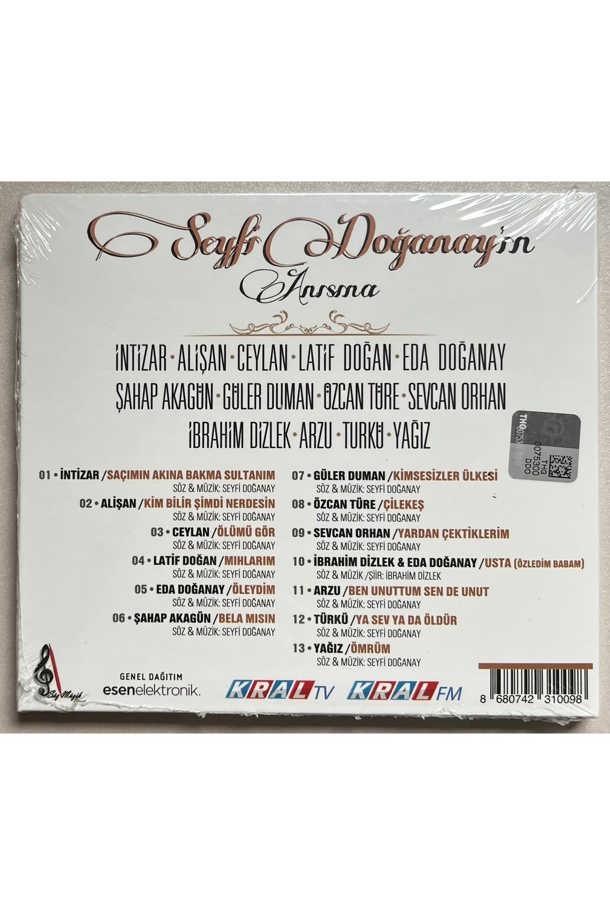 Plakevi İzmir-Cd in Memory of Seyfi Doğanay (Zero Original Period Edition Cd in Gelatin) 2