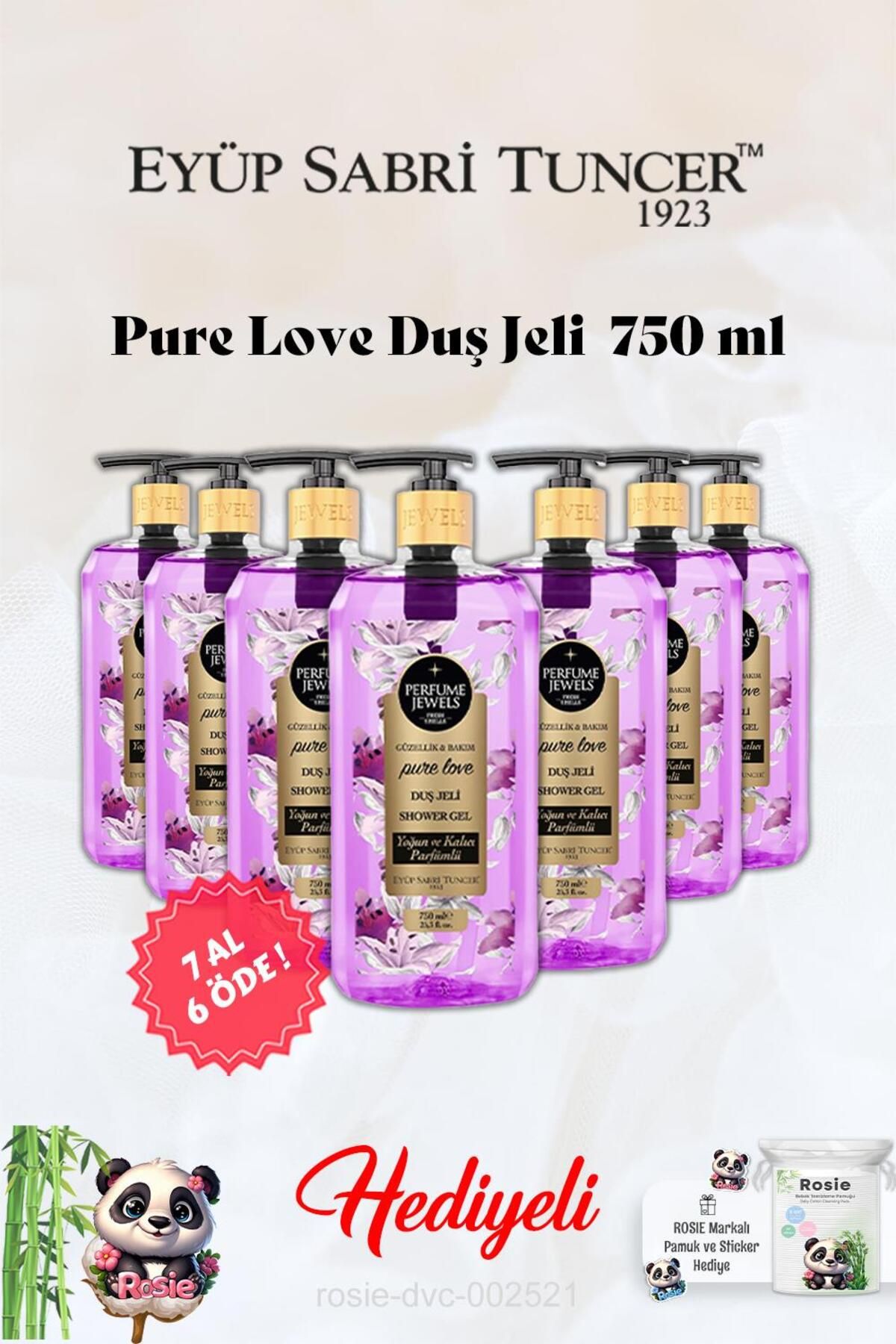 ژل دوش Pure Love Eyüp Sabri Tuncer BUY 7 PAY 6 and Rosie Gift Eyüp Sabri Tuncer