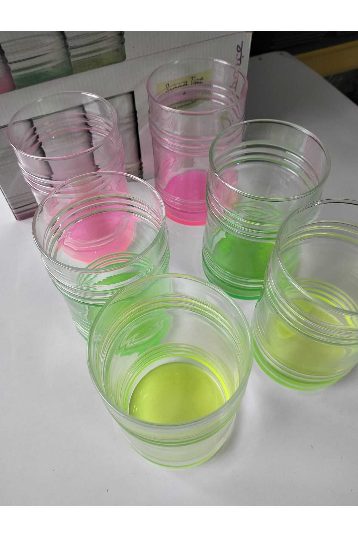 kurt41-Set of 6 Colorful 490 ml Soft Drink Glasses 2