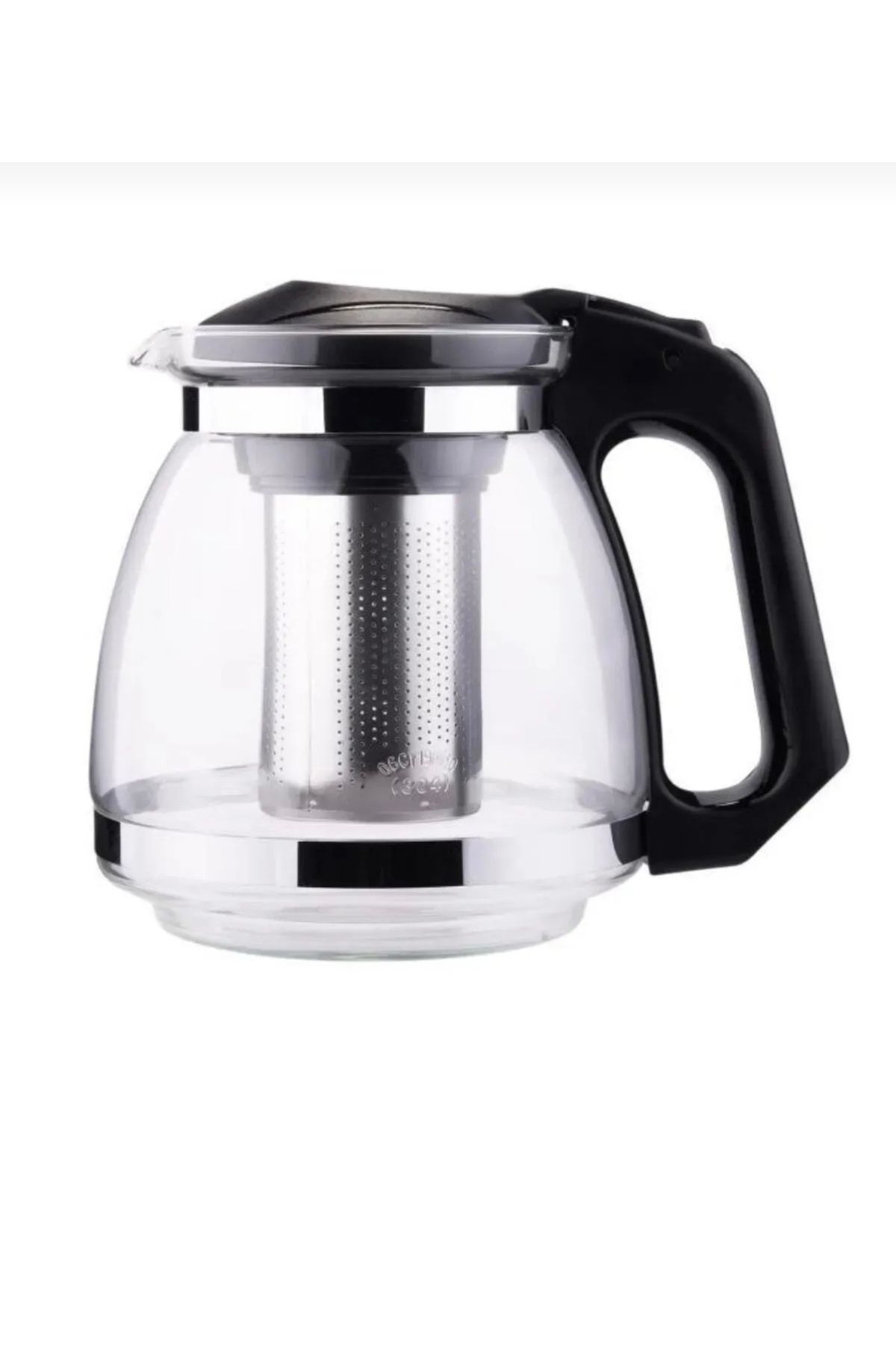 NERİVA HOME Neriva Home 1700 ML Isıya Dayanıklı Metal Süzgeçli Cam Demlik