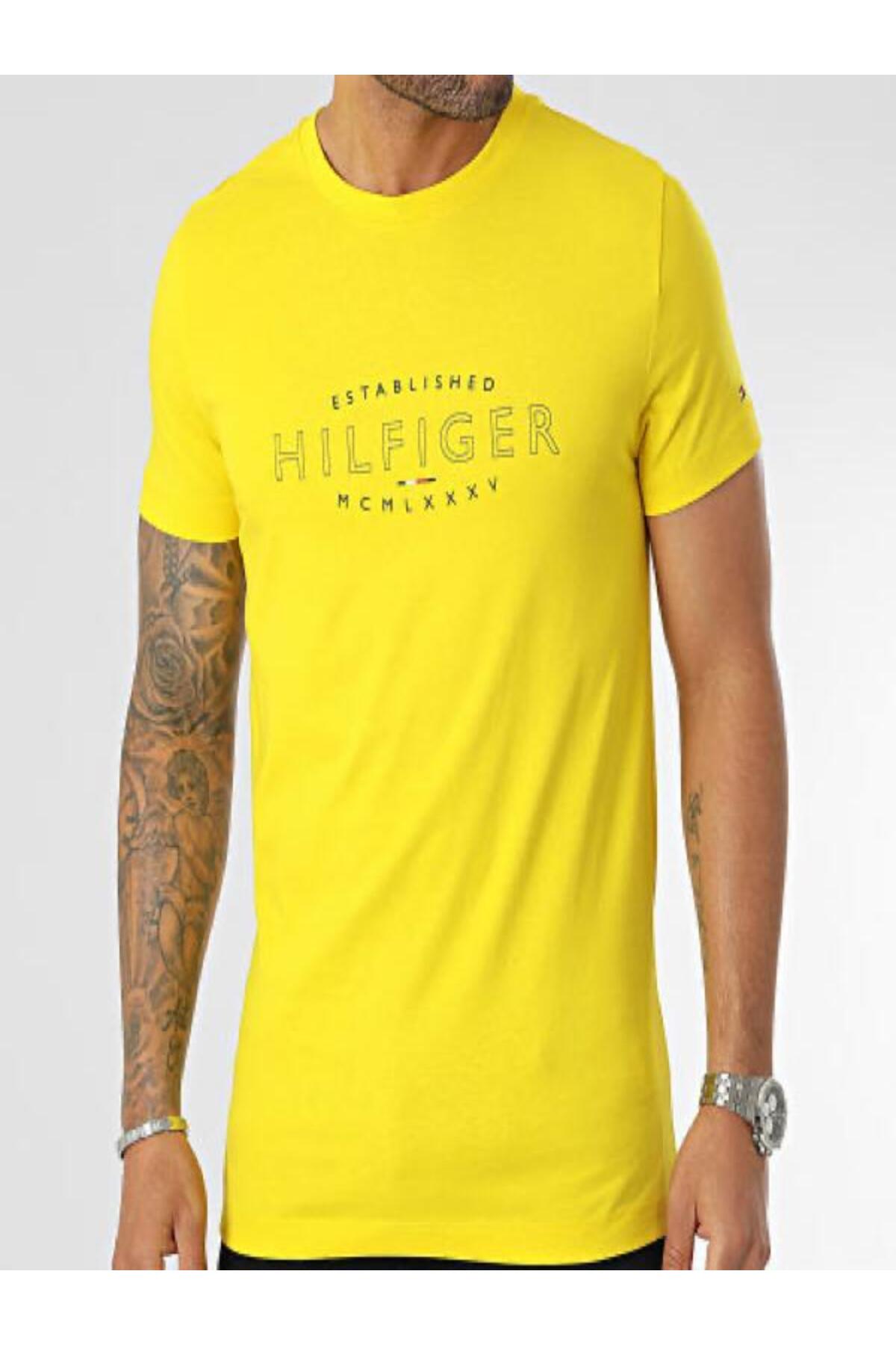 تامی هیلفیگر تی‌شرت مردانه طرح منحنی