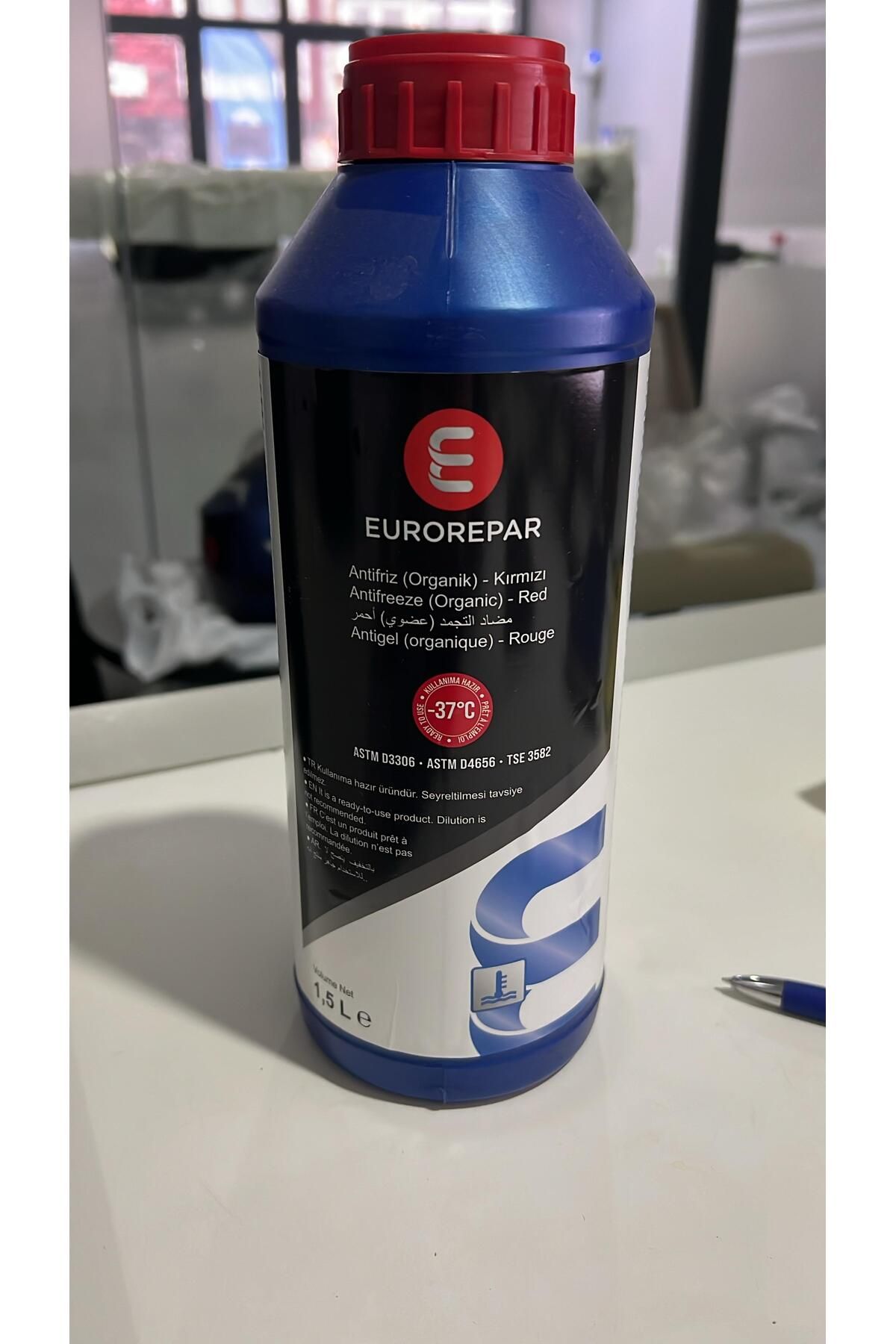 EUROREPAR ANTİFRİZ (YERLİ) 1,5LT ORGANİK KIRMIZI KULLANIMA HAZIR -37°C TÜM ARAÇLAR