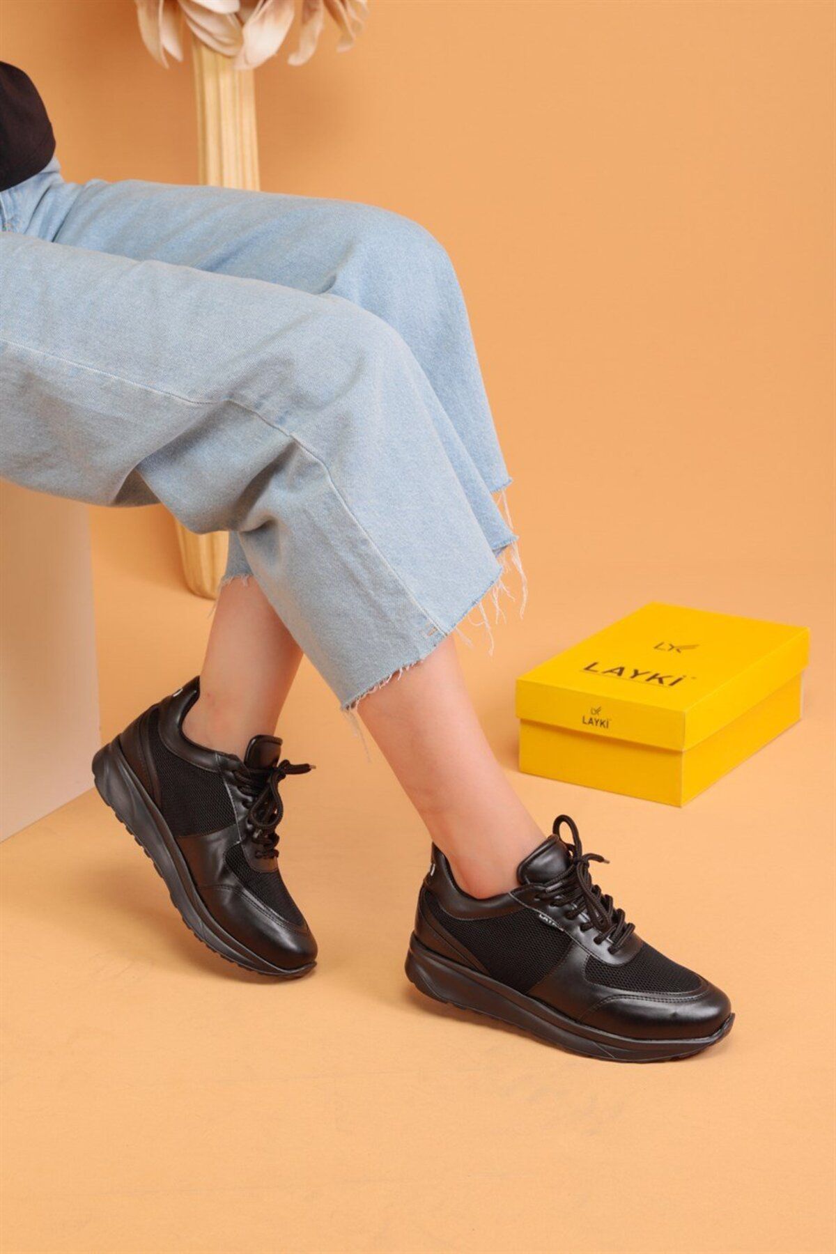 layki Pantofi Sport De Damă Kila Black Color Femeie - 39