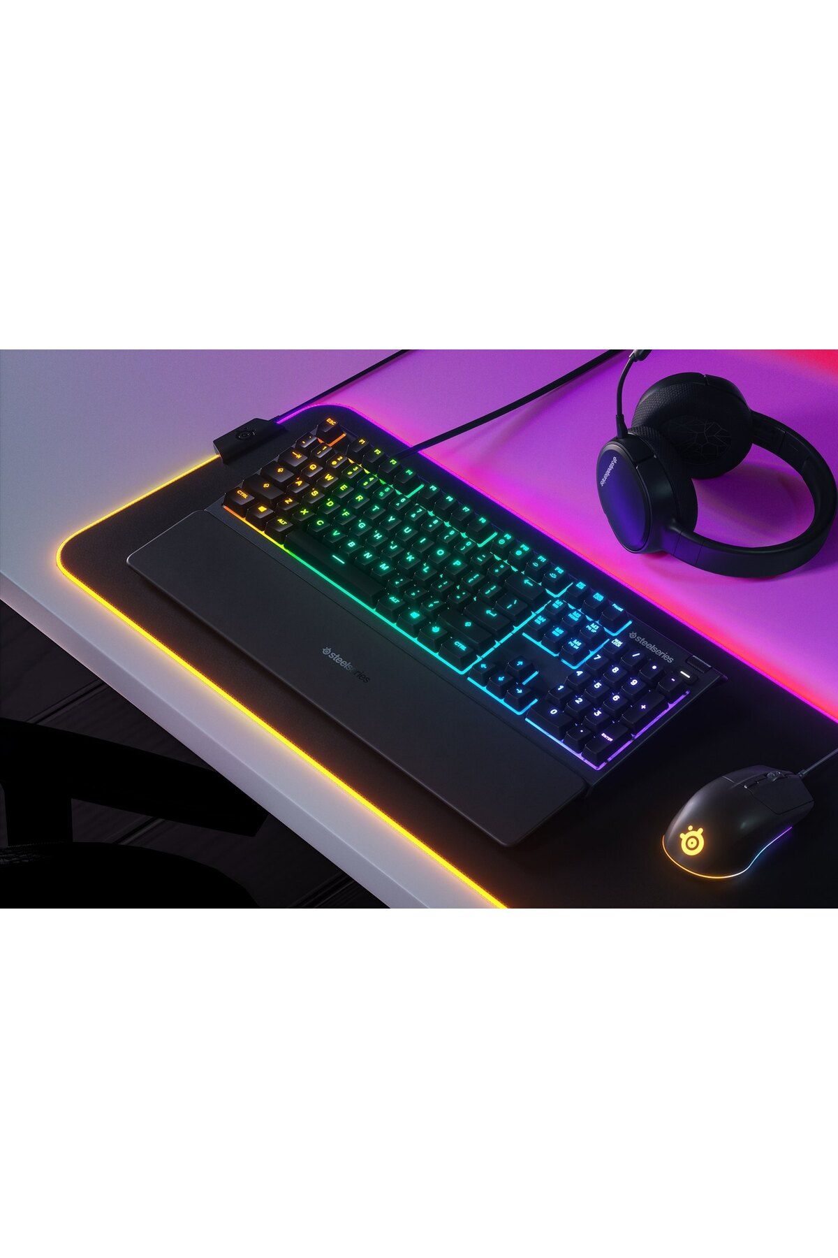 SteelSeries Apex 3 Ssk64808 Tr Q Rgb Membrane Kablolu Gaming (OYUNCU) Klavye-3