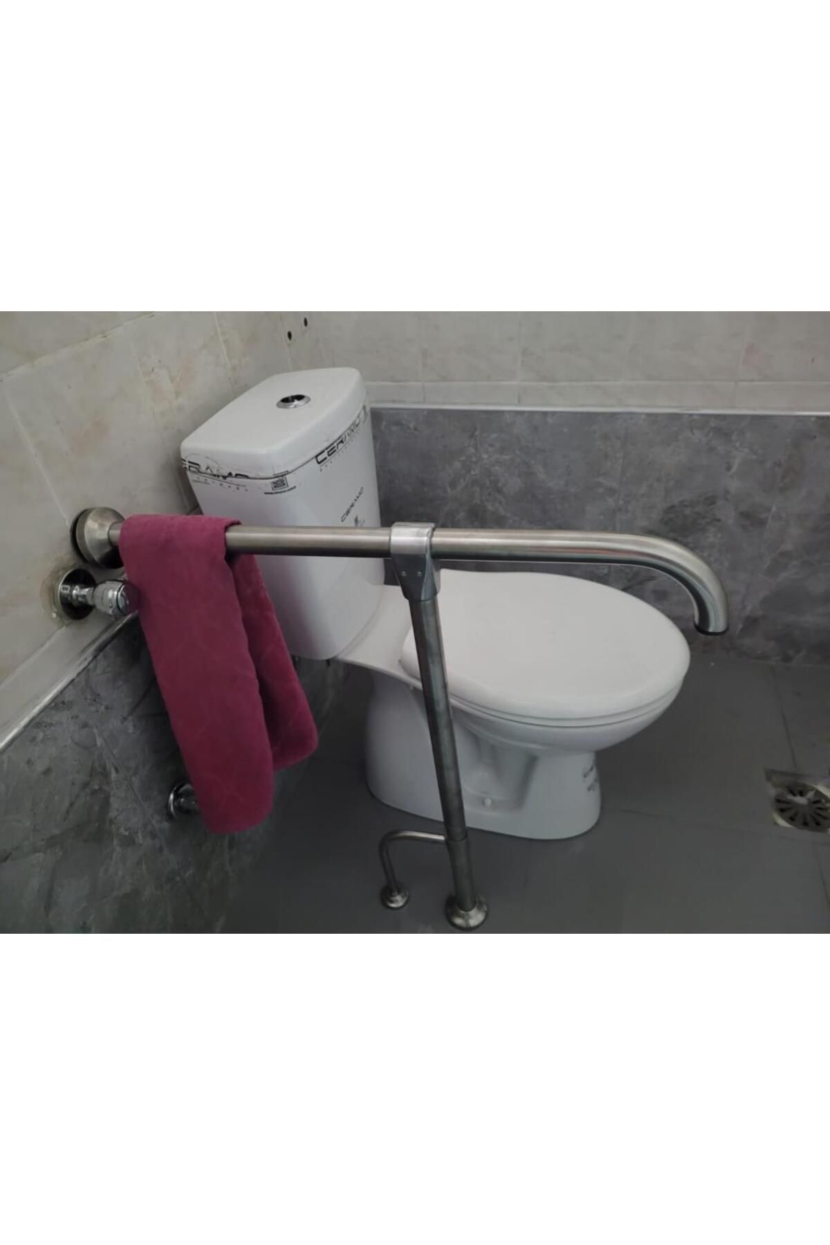 OTOBİR YENİ T ENGELLİ TUTUNMA BARI BANYO WC PASLANMAZ MAT SATİNE YÜZEYLİ