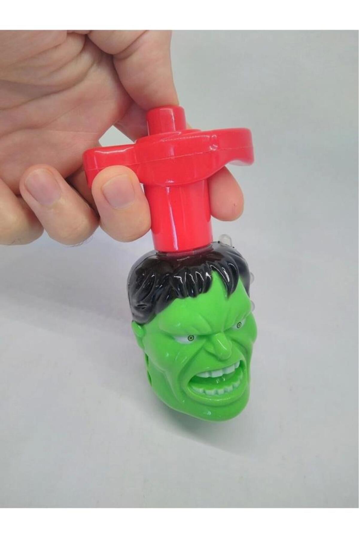 Genel Markalar Müzikli Ve Işıklı Hulk Karakterli Topaç Oyuncak - Haylaz Topaç fotoğrafı 2 (önizleme)