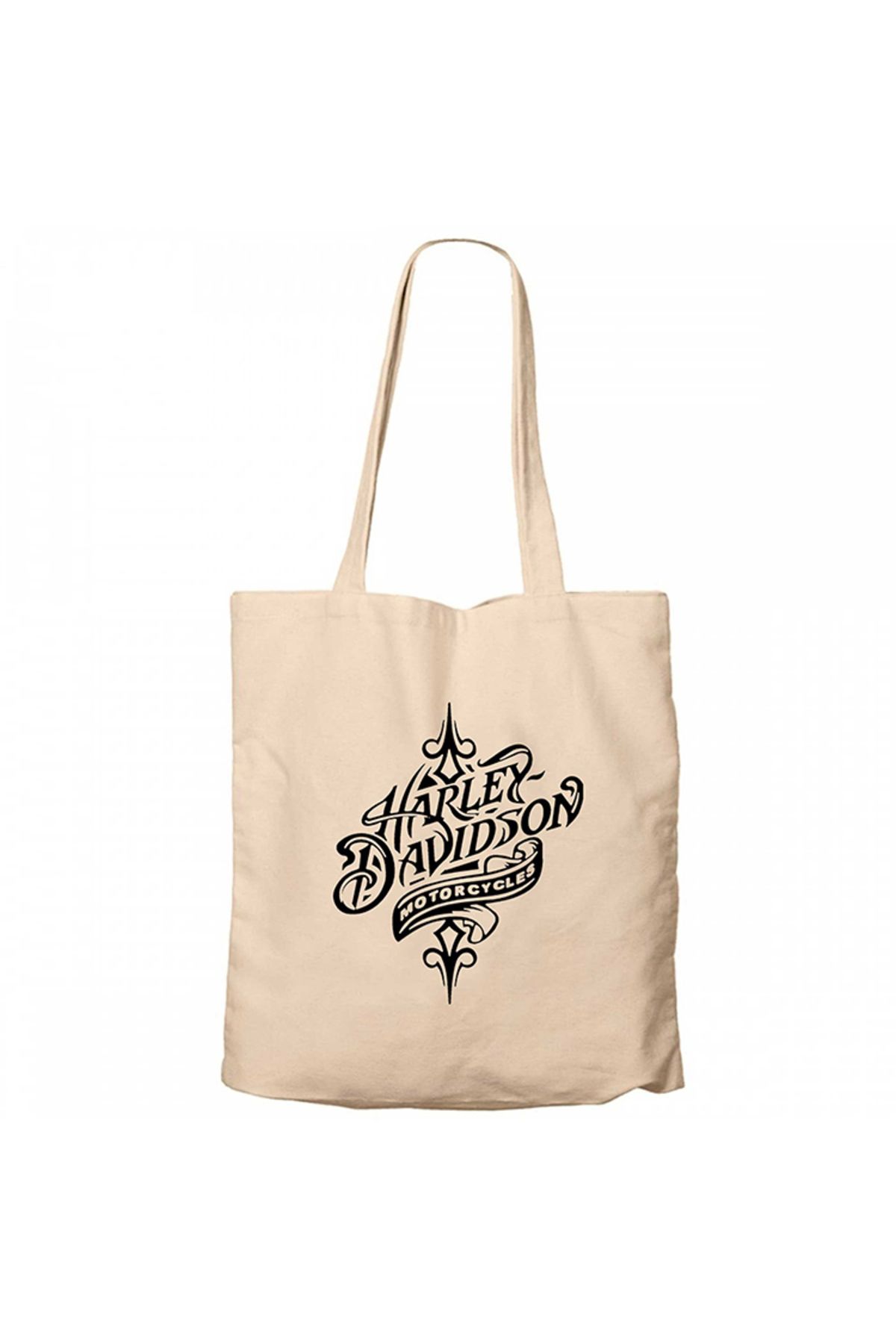 Z zepplin Harley Chopper Symbol Krem Kanvas Bez Çanta