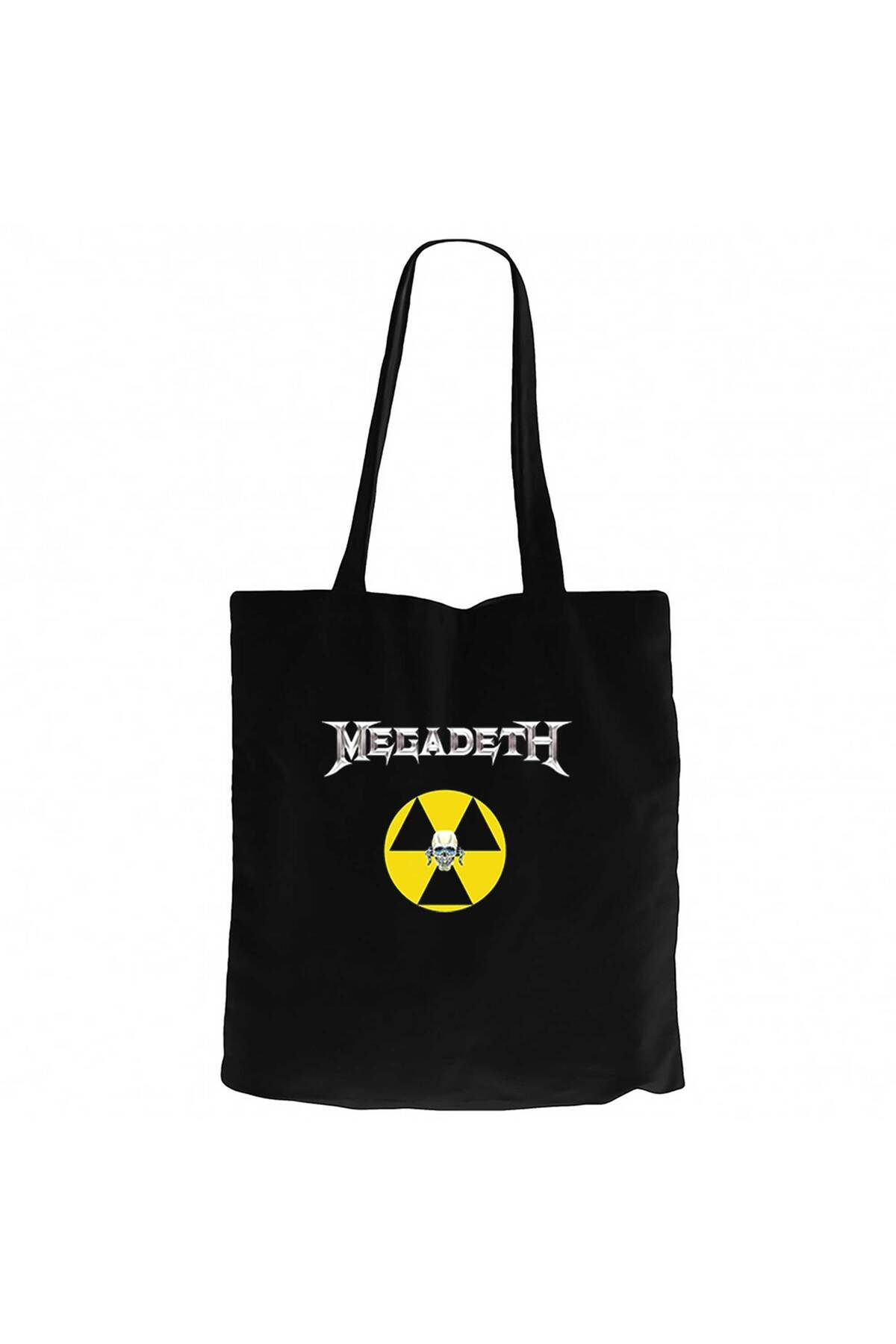 Z zepplin Megadeth Nuclear Radioactive Siyah Kanvas Bez Çanta