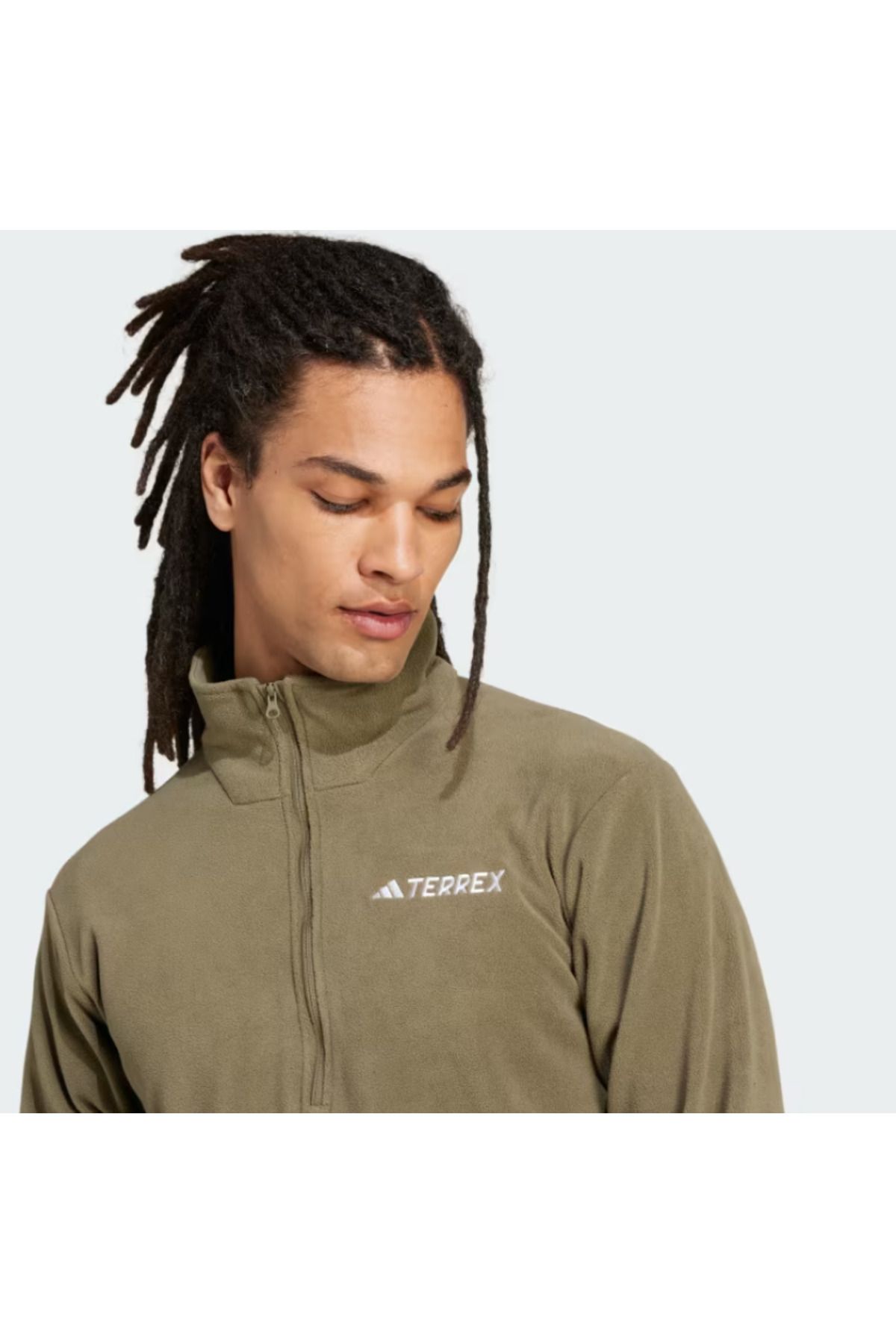 adidas-Multi Essentials 1/2 Zip Fleece Zipper Top Jp0784 5