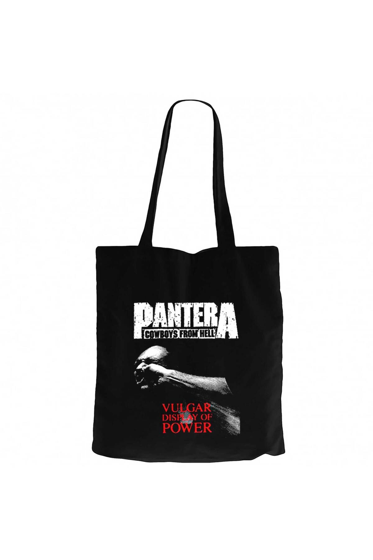 Z zepplin-Pantera Vulgar Display Of Power Black Canvas Bag 1