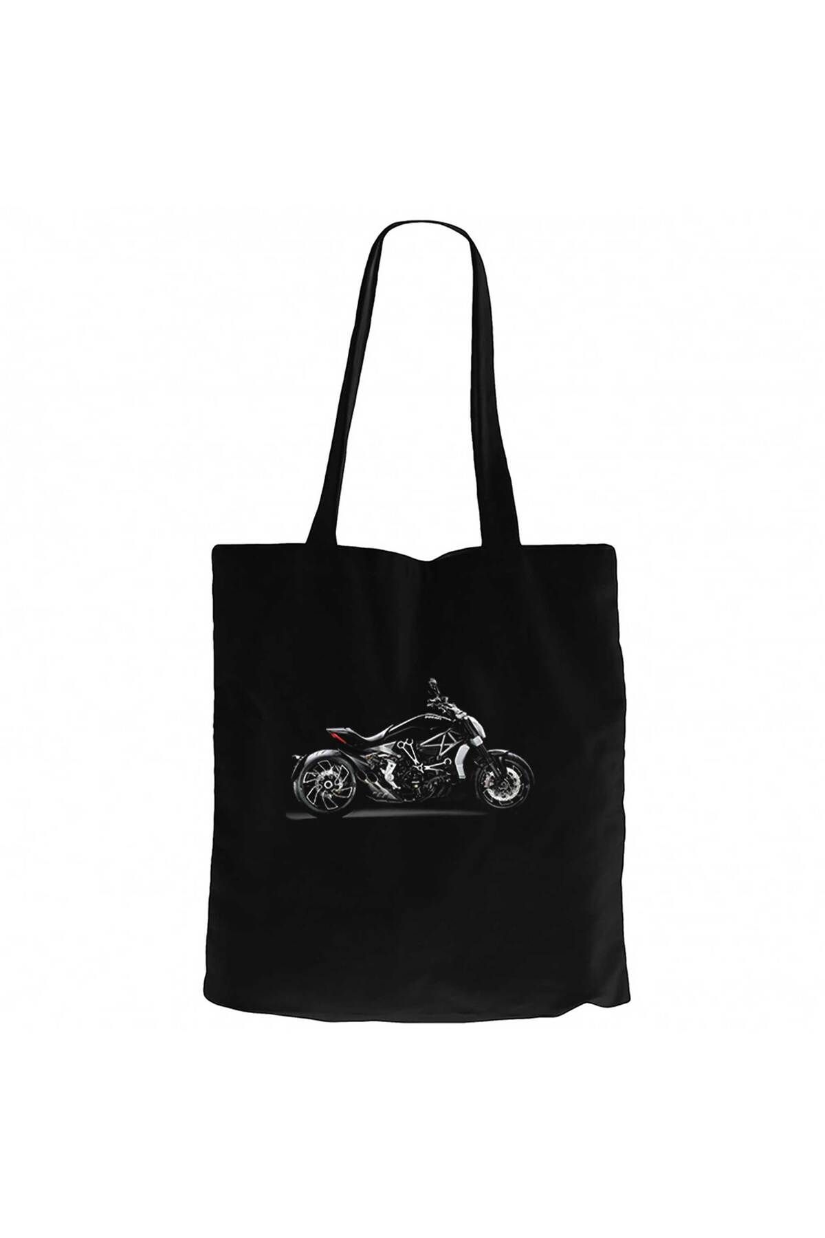 Z zepplin Ducati Diavel XDiavel Siyah Kanvas Bez Çanta