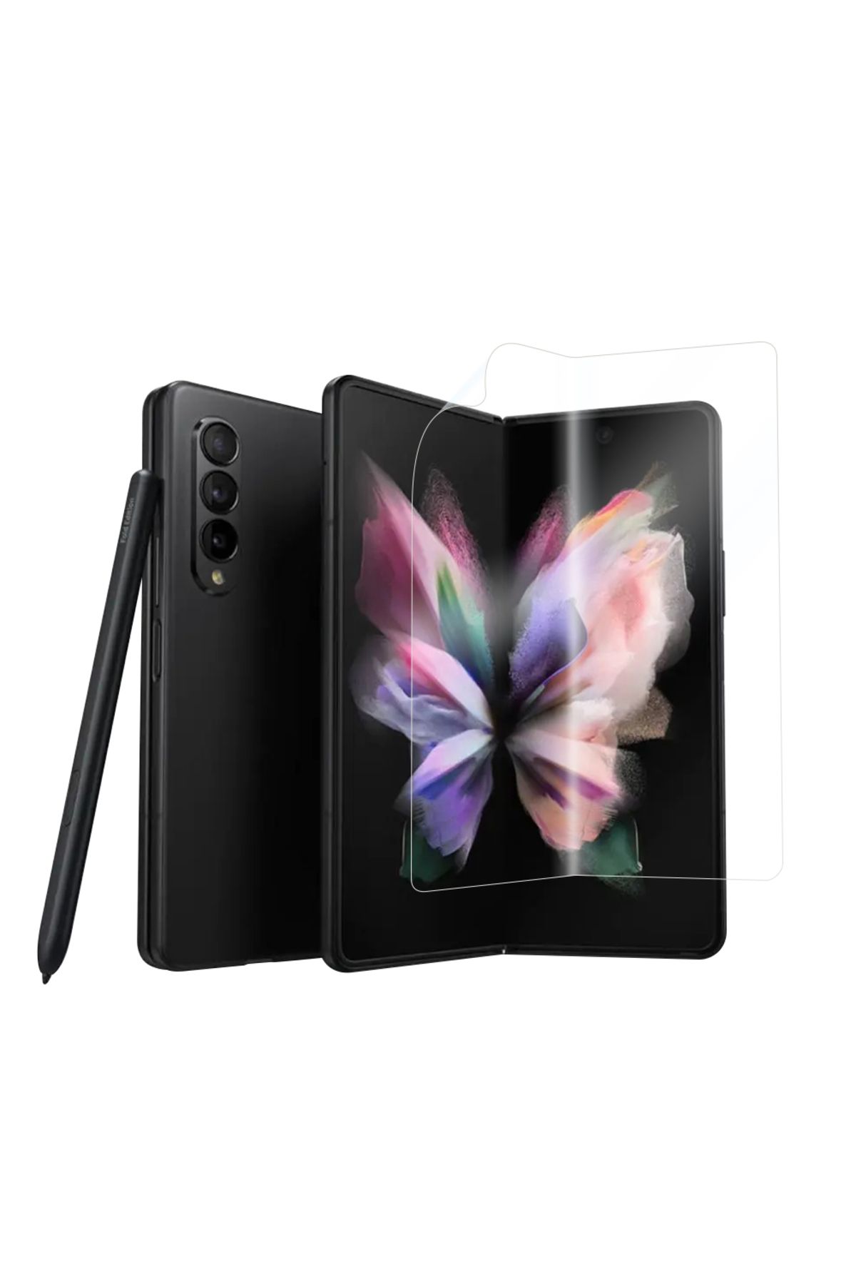 szr store Galaxy Z Fold 3 Uyumlu Zore Hizalama Aparatlı S-Fit Body Ekran Koruyucu