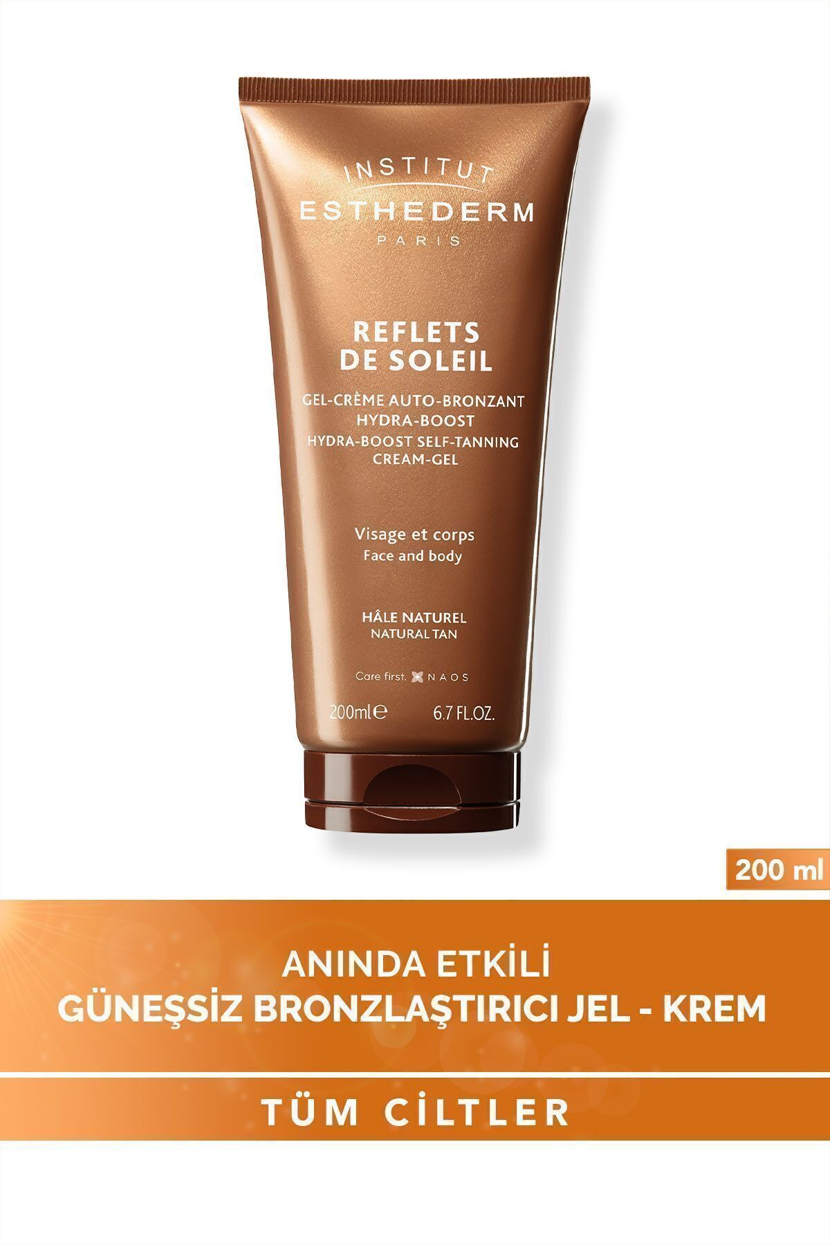 Institut Esthederm Tüm Cilt Tipleri İçin Anında Etkili Güneşsiz Bronzlaştırıcı Jel Krem 200ML EstHe59