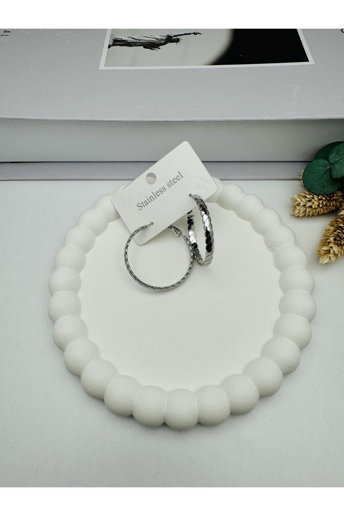 GLY ÇLKBİJUTERİ Halka Küpe (Gümüş) KP126-01