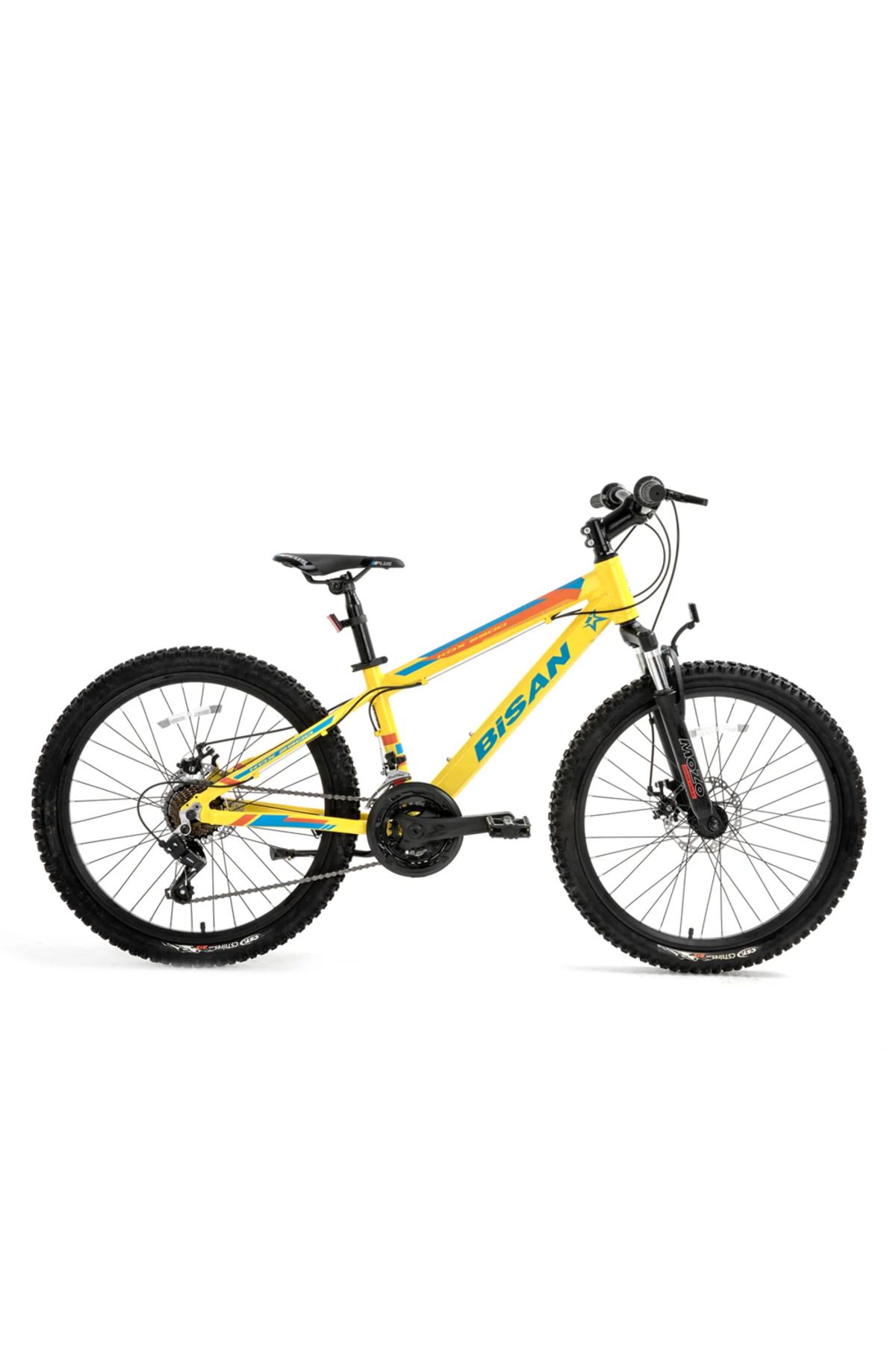 Bisan KDX 2900 Disk Fren 24 Jant 32 Cm Kadro 21 Shimano Vites Çocuk Bisikleti - Sarı