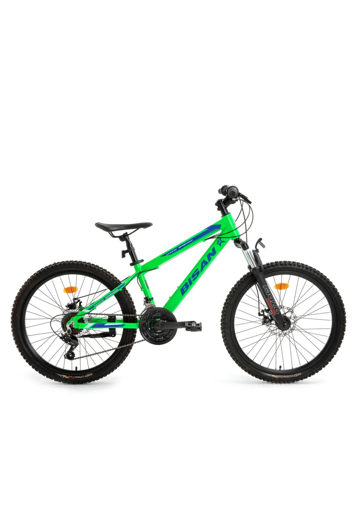 Bisan KDX 2900 Disk Fren 24 Jant 32 Cm Kadro 21 Shimano Vites Çocuk Bisikleti - Neon Yeşil