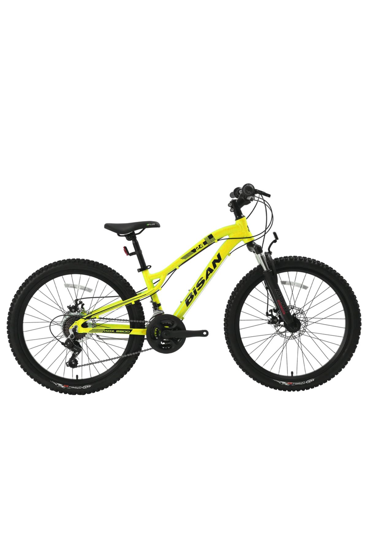 Bisan KDX 2800 Disk Fren 24 Jant 30.5 Cm Kadro 21 Shimano Vites Çocuk Bisikleti - Sarı