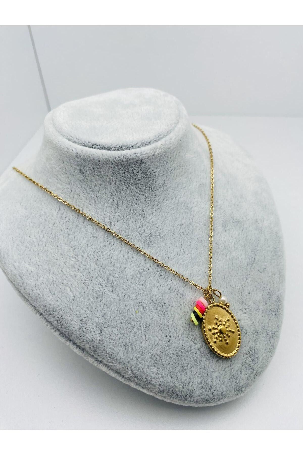 Genel Markalar Çelik Kolye (Gold) 010639