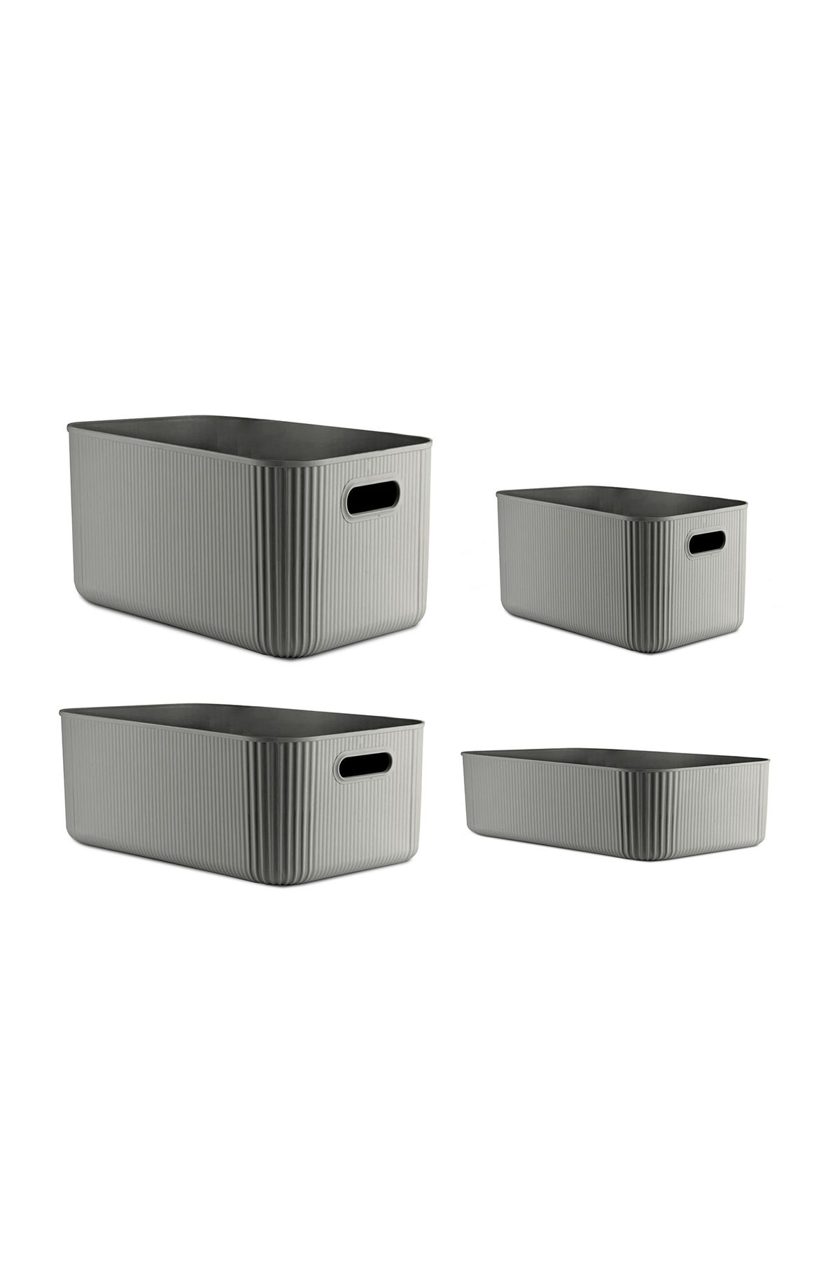 HOMİNG-Homing Gray Multi-Purpose Organizer Set of 4 21Lt-13Lt-6Lt-3Lt 2