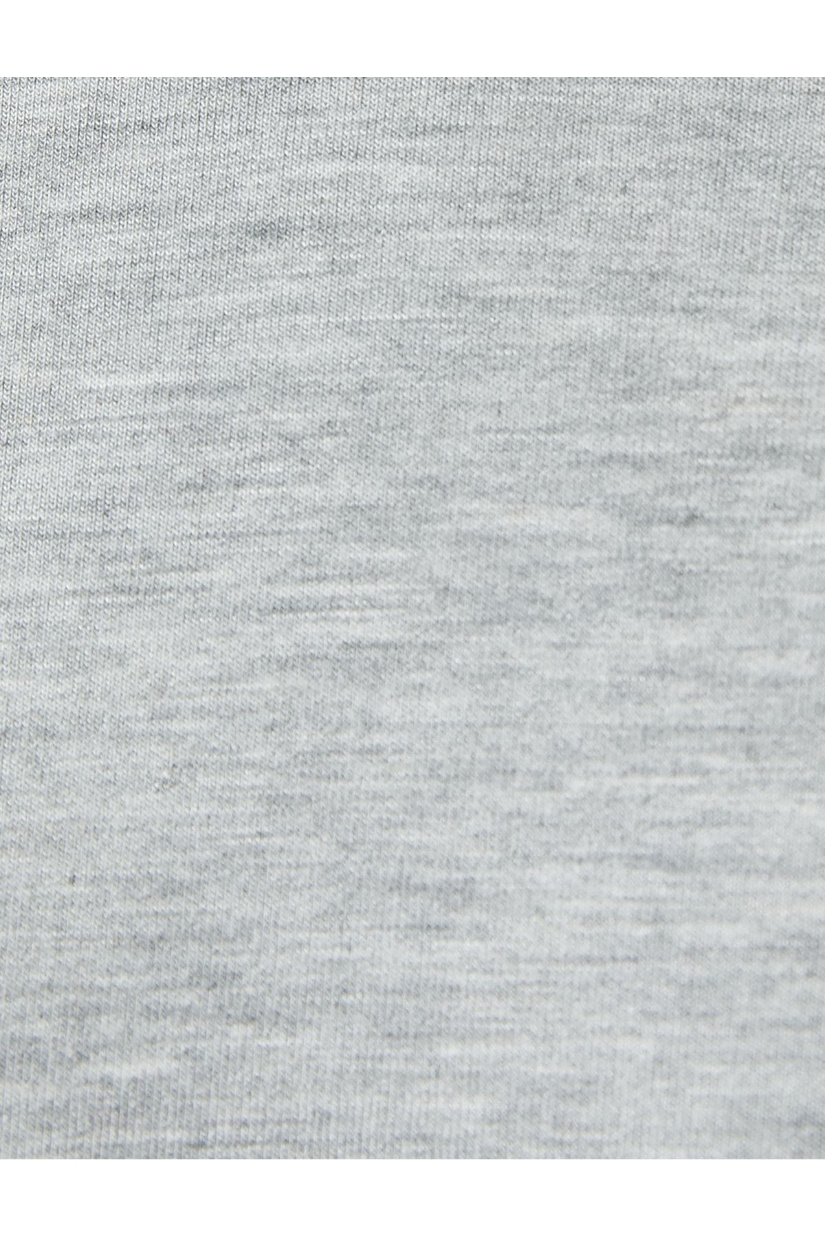 Koton-Hooded Sweatshirt Short Sleeve Kangaroo Pocket Viscose 6