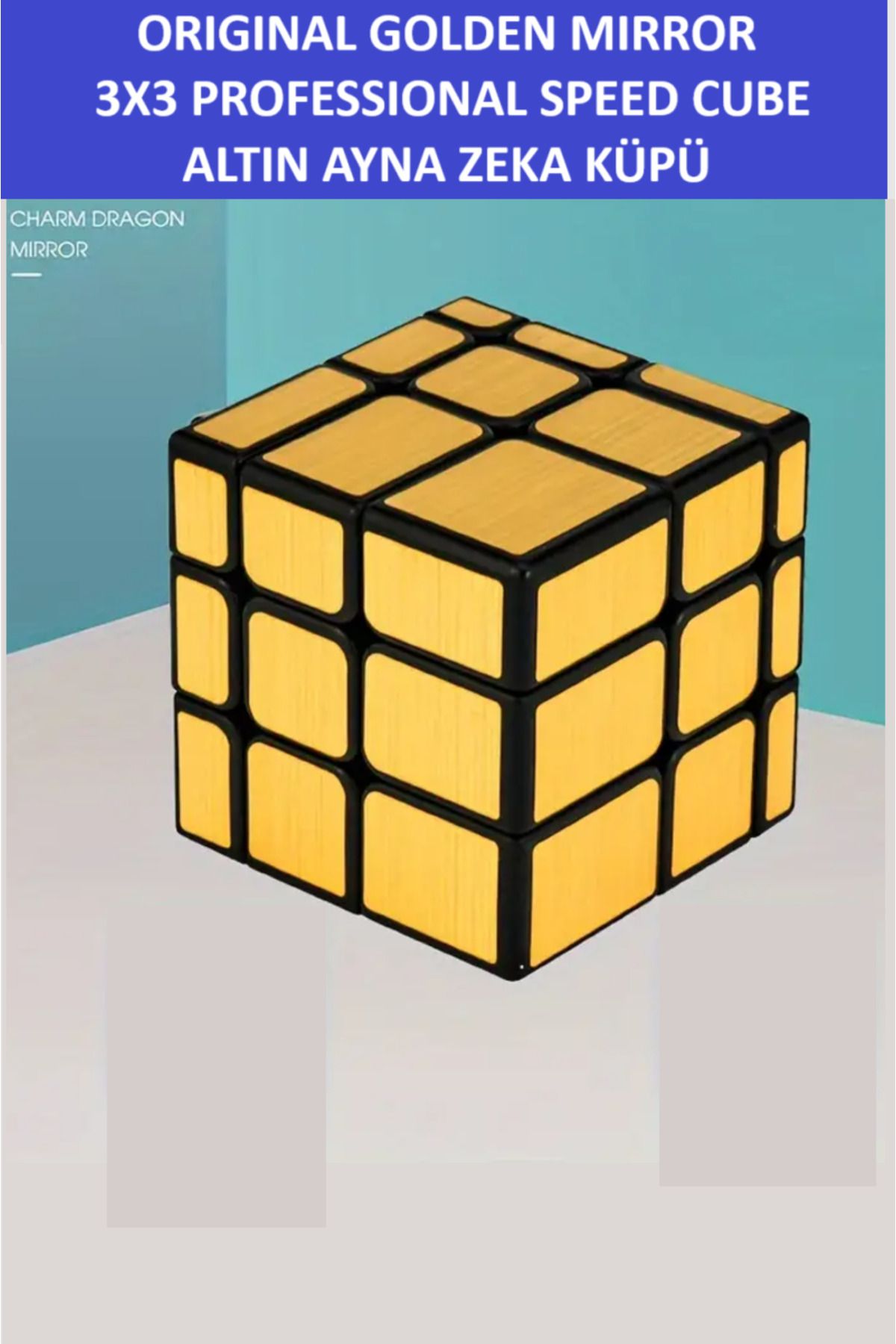 ZETCONCEPT-3X3 Golden Mirror Mirror Cube - Intelligence Cube - Professional Speed Cube - Patience Cube 4