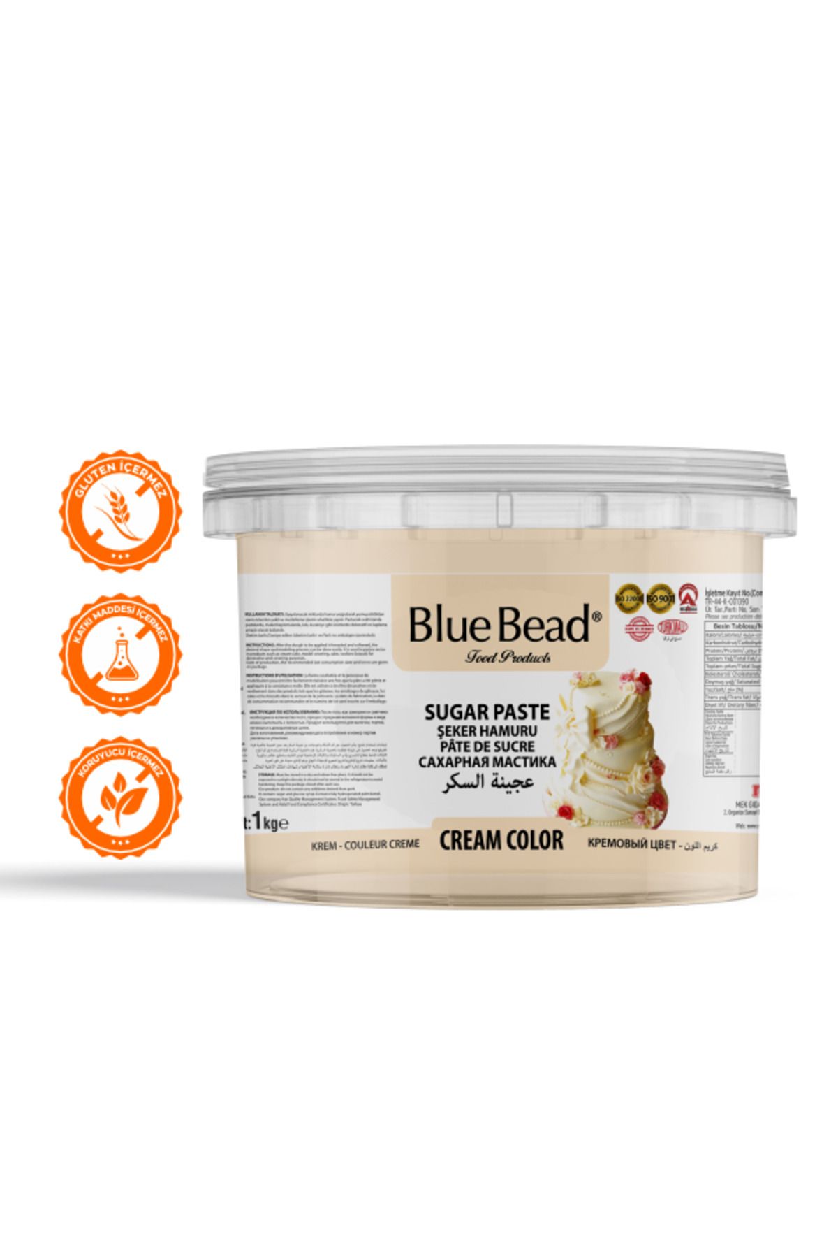 Blue Bead Krem Şeker Hamuru 1 kg