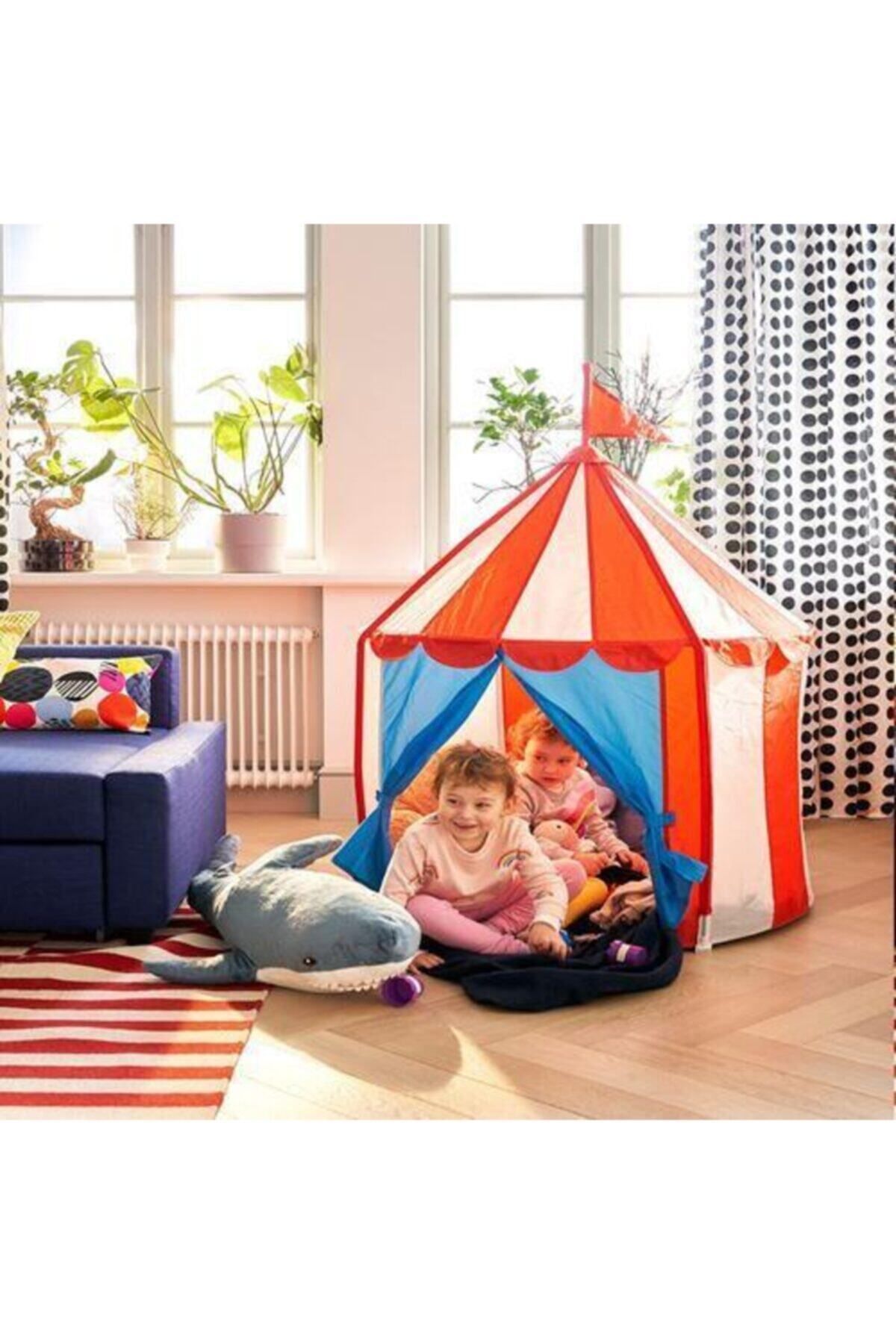 IKEA-Blahaj Soft Toy, Blue-white 4
